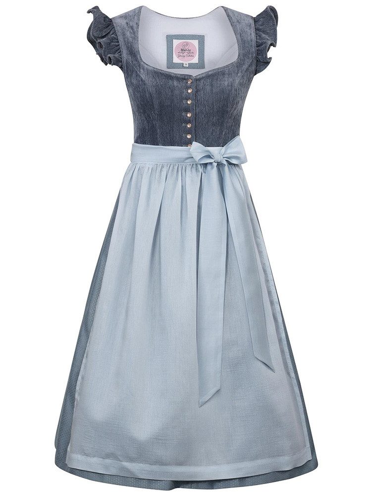 MarJo Dirndl Dirndl Hochwinkel 70cm Länge himmelblau