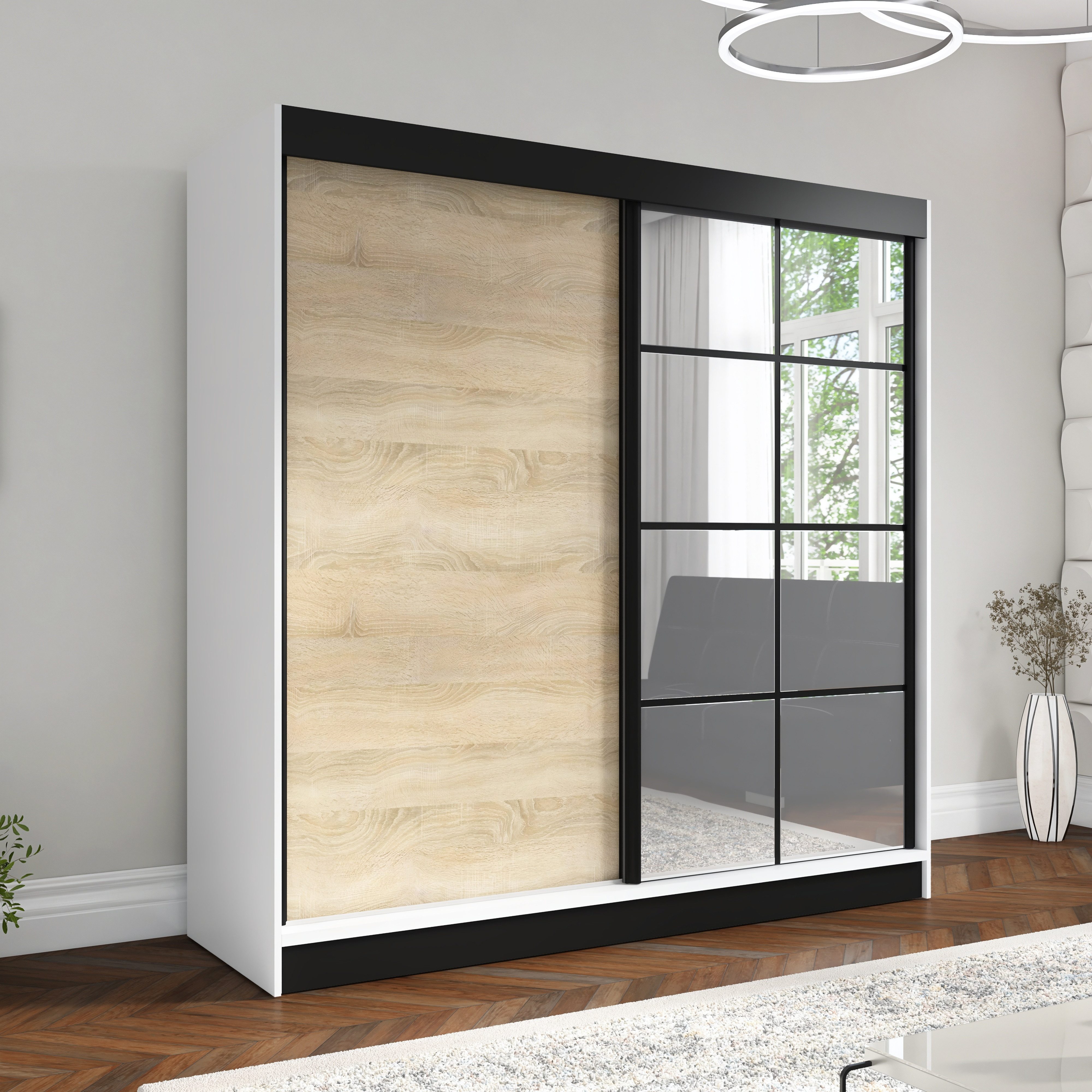 A&J MöbelLand GmbH Schiebetürenschrank TAVIRO 2-türiger Kleiderschrank mit günstig online kaufen