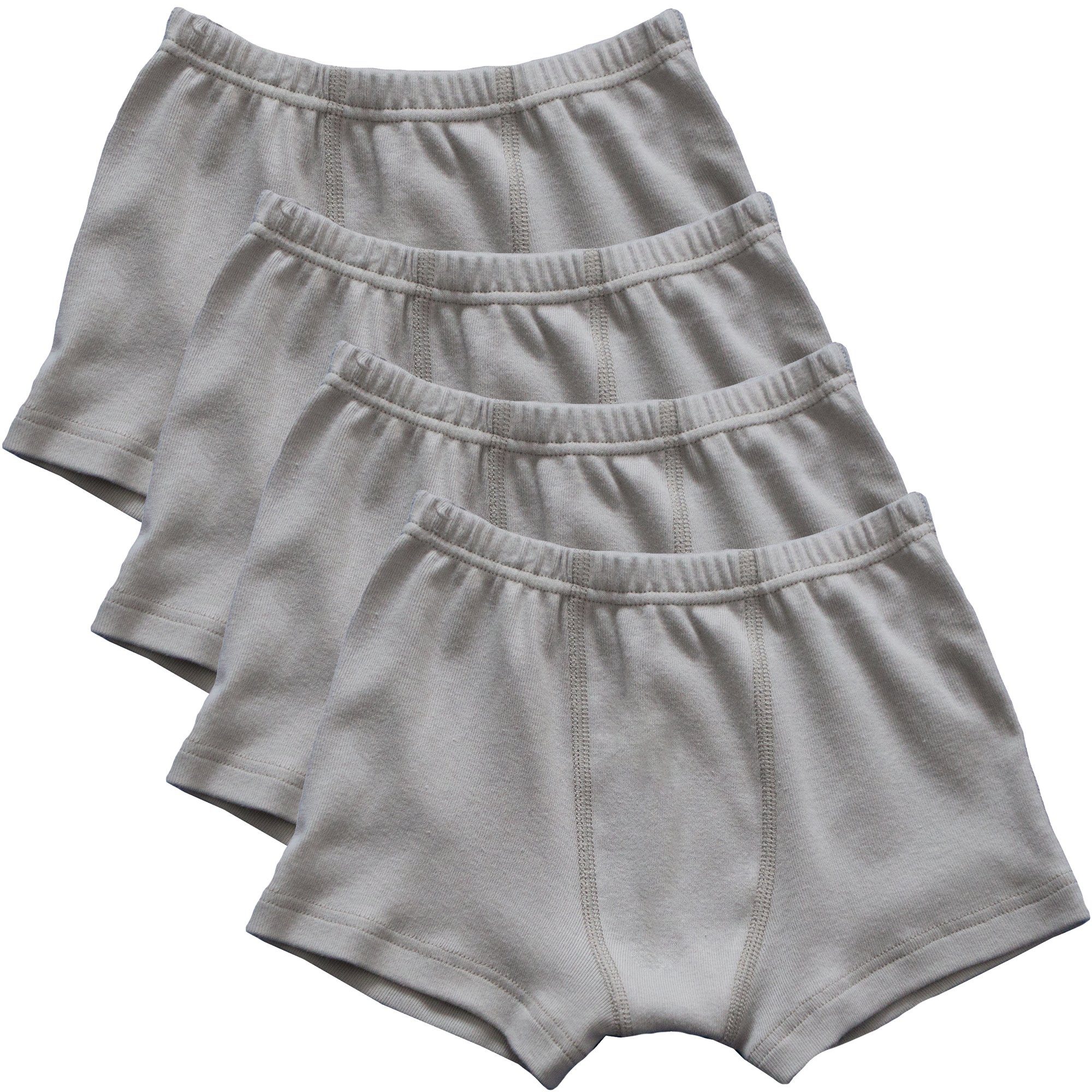 HERMKO Panty 2900 (Pack, 4er) 100 % Bio-Baumwolle Jungen Pant mit Weichbund Feinripp