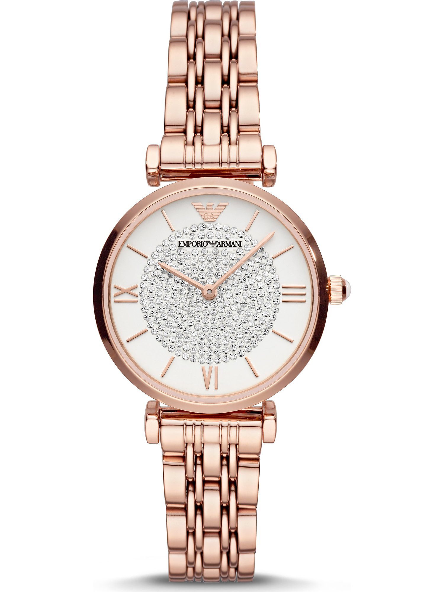 Emporio Armani Quarzuhr Emporio Armani Damen-Uhren Analog Quarz