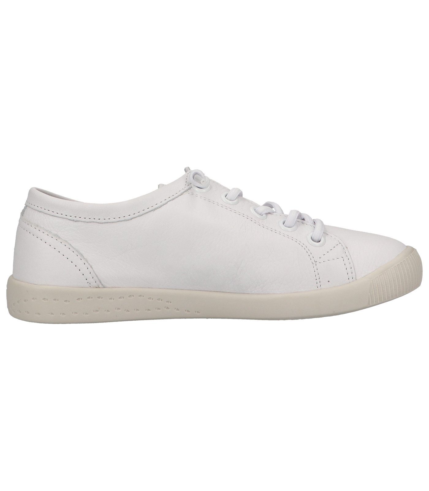 softinos Sneaker Leder Sneaker Weiß