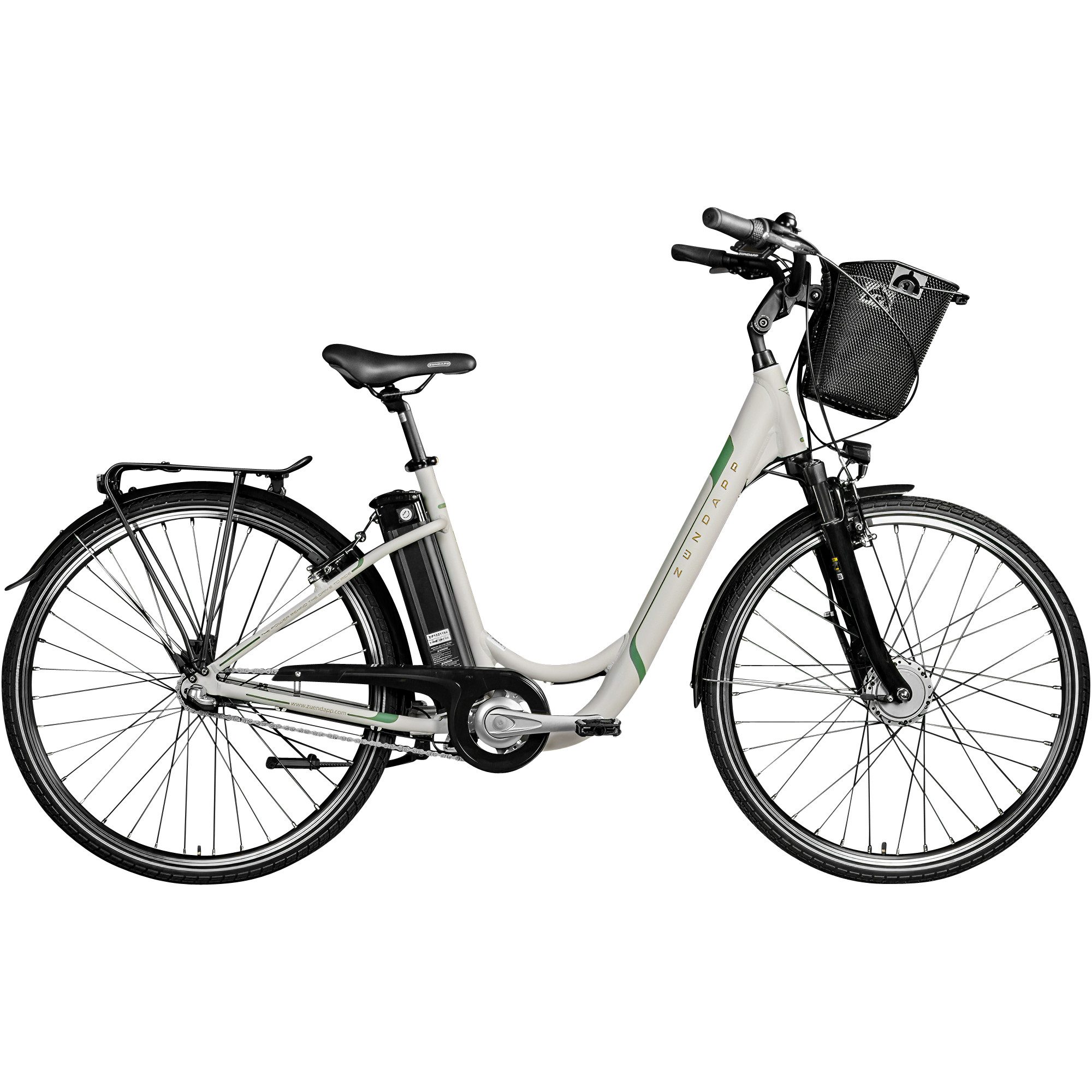 Zündapp E-Bike Cityrad Z510, 3 Gang, Nabenschaltung, Frontmotor, 531 Wh, E Bike 28 Zoll Damenfahrrad ab 155 cm mit 3 Gang Nabenschaltung