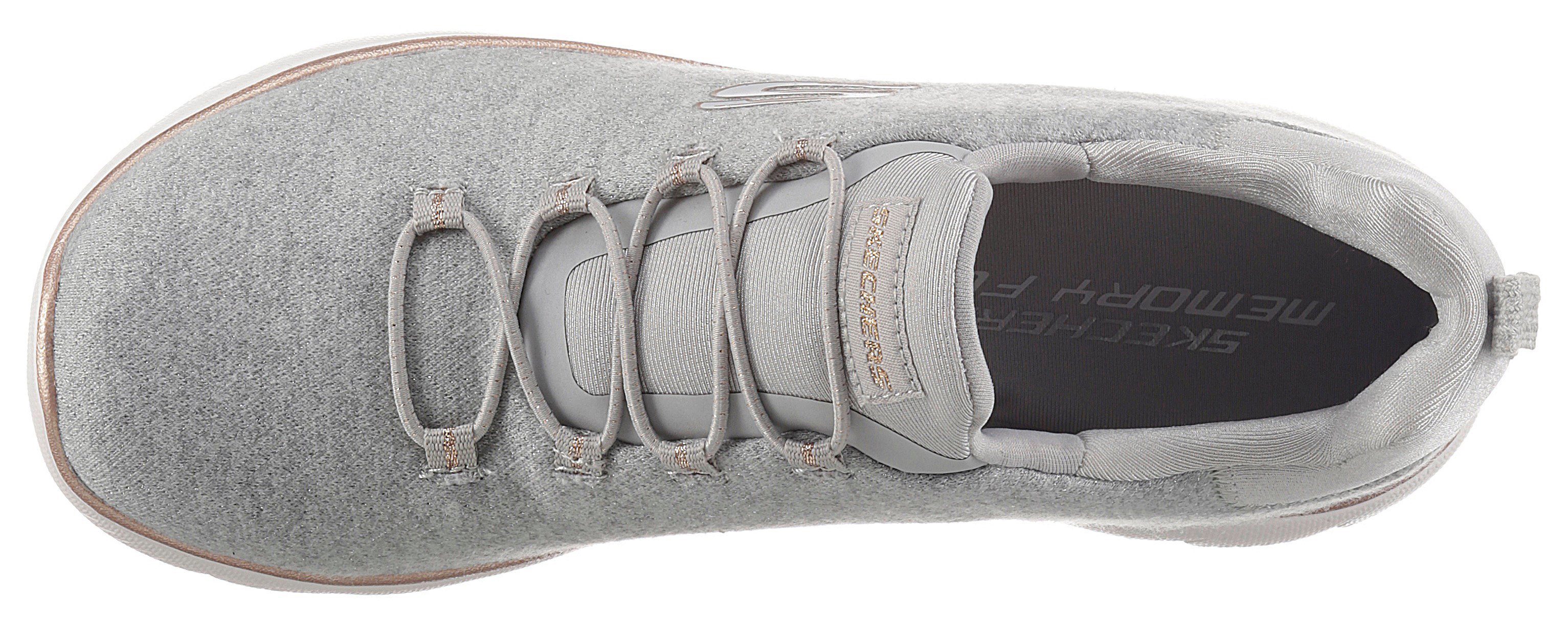 Skechers SUMMITS Slip-On grau-meliert Sneaker Memory Foam mit