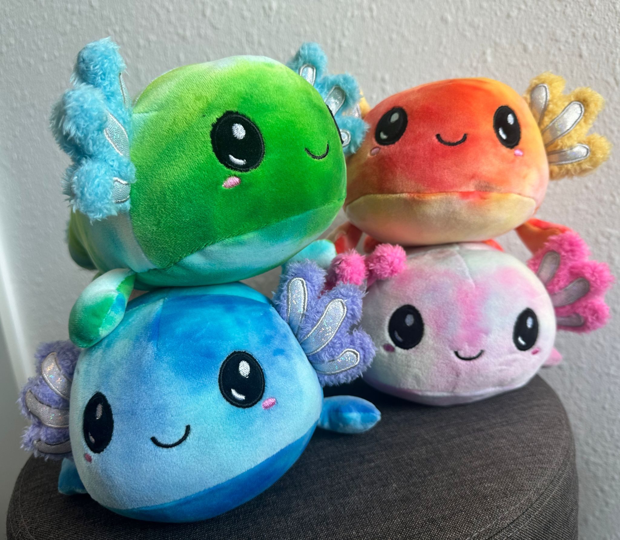 soma Kuscheltier Axolotl Salamander Kuscheltier Echse Molch Figur Plüsch XL günstig online kaufen