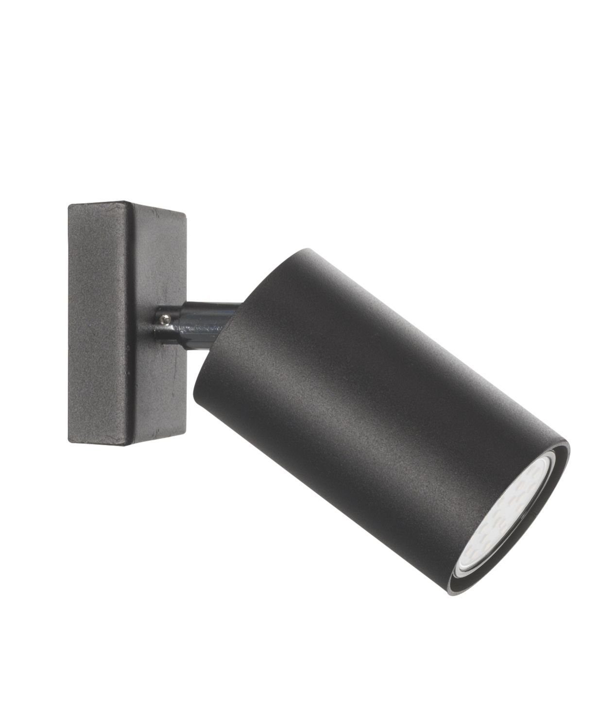 Küche Deckenstrahler Licht-Erlebnisse GU10 Leuchtmittel, Schwarz Wandlampe Modern ohne Wandspot ROLL, Metall