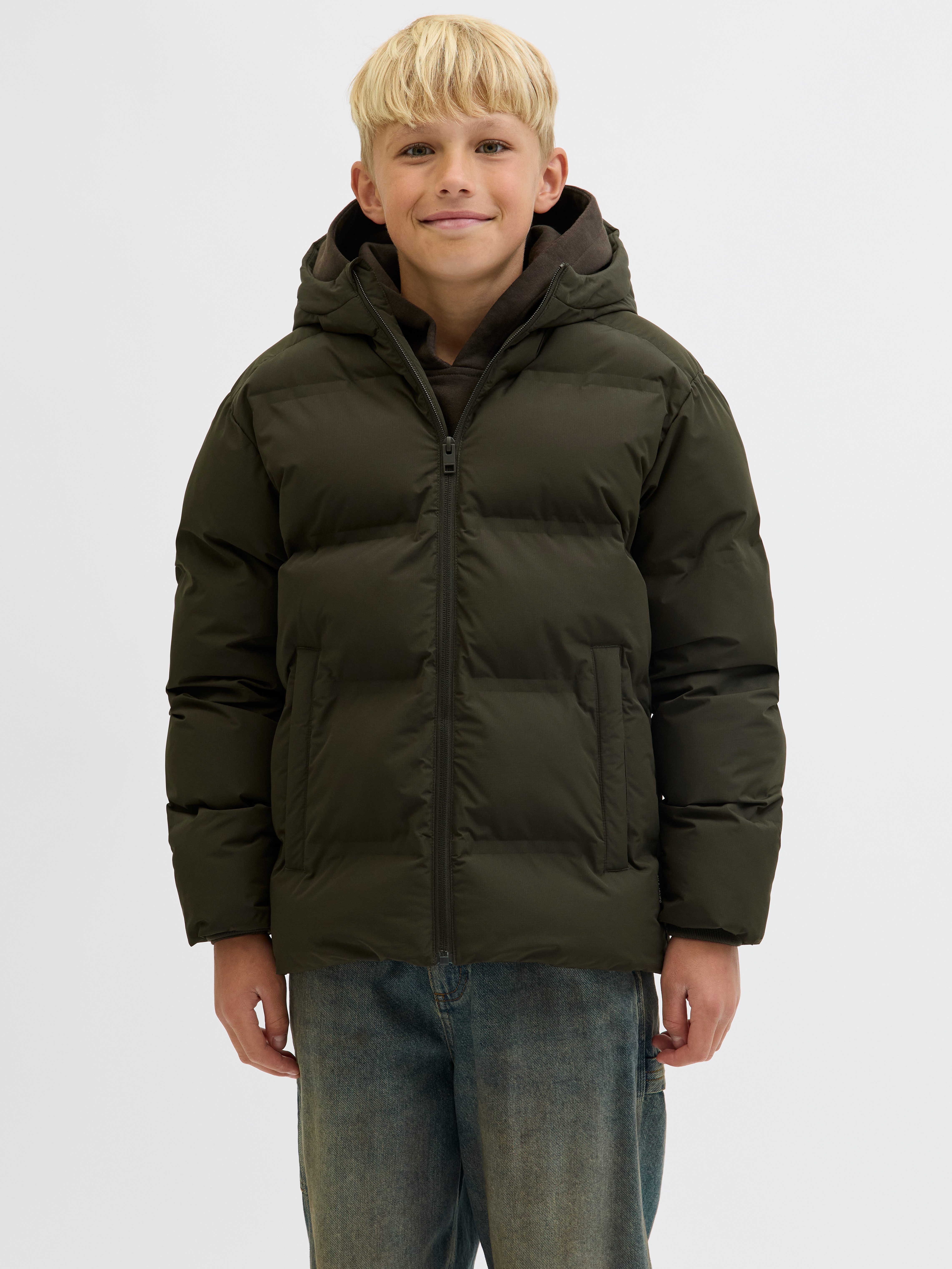 Jack & Jones Junior Steppjacke JJESOHO PUFFER HOOD SN JNR