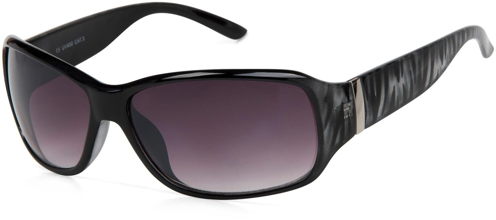 styleBREAKER Sonnenbrille Sonnenbrille Schmetterlingsform mit Streifen günstig online kaufen