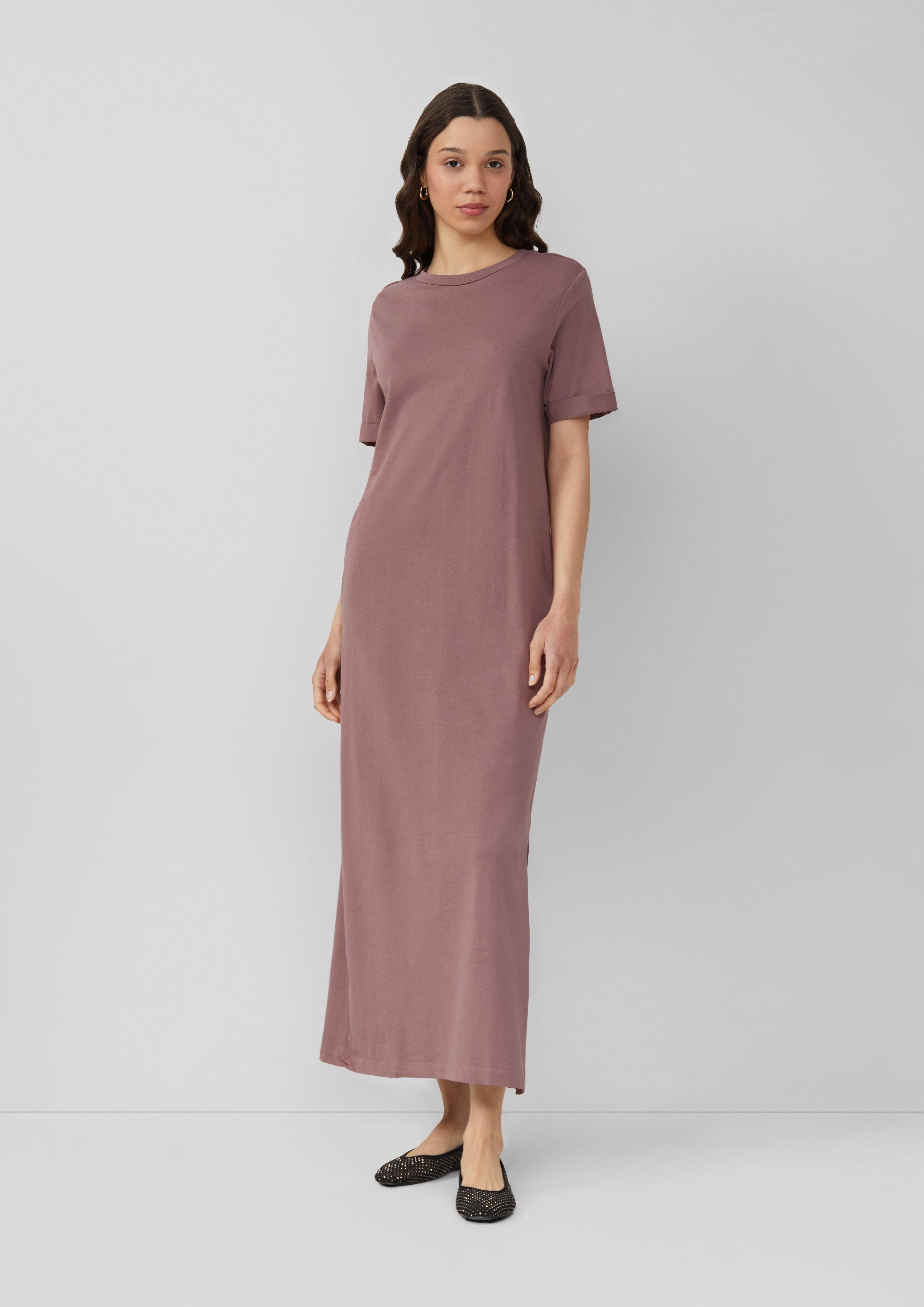 QS Maxikleid Langes Jerseykleid aus Baumwolle günstig online kaufen