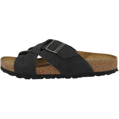 Birkenstock Lugano geöltes Nubukleder schmal Unisex Erwachsene Sandale