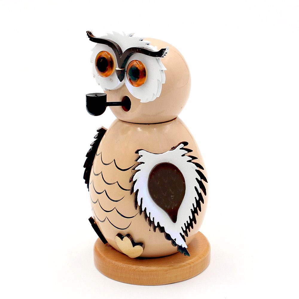 Dekohelden24 Räuchermännchen Holz-Räucherfigur Eule, Räucherfunktion für Rä günstig online kaufen