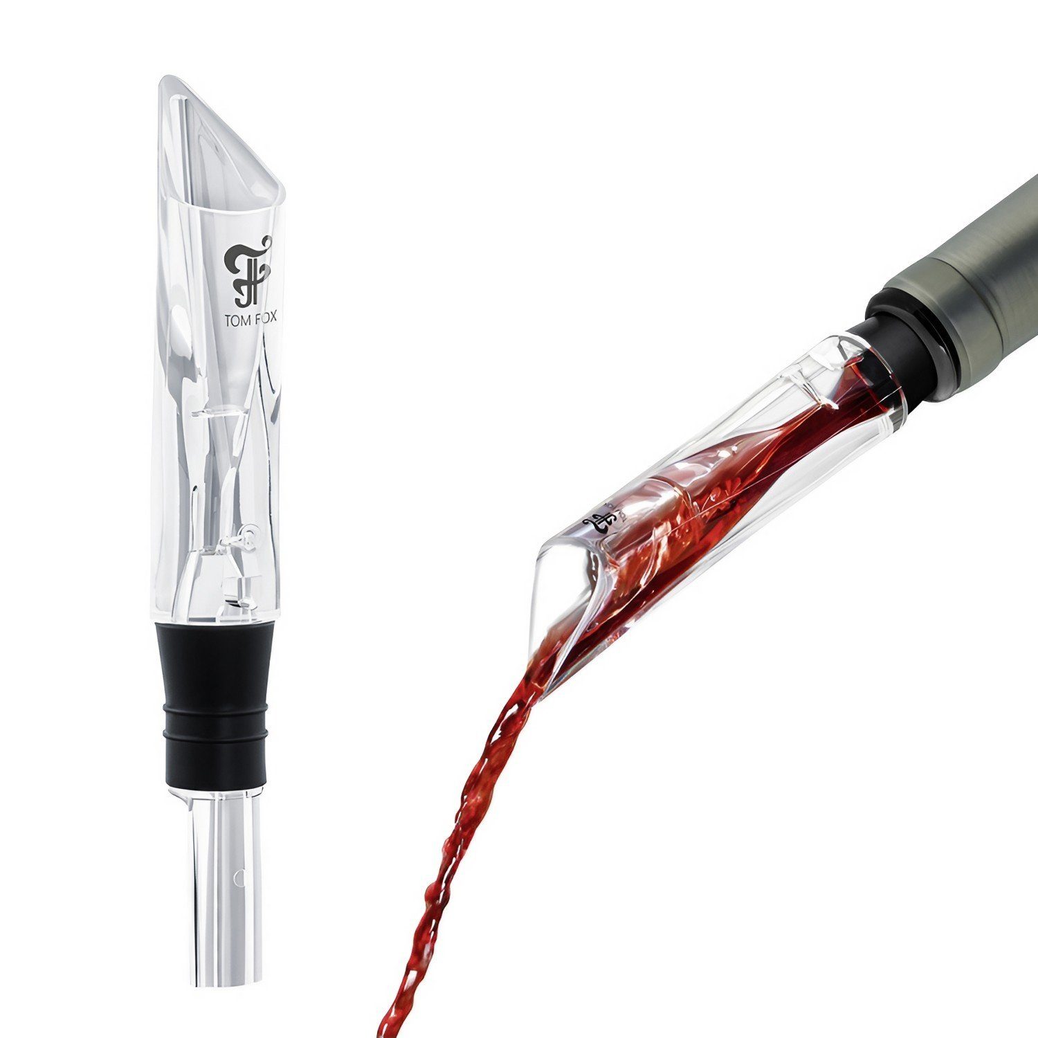 Flaschenausgießer Weinausgießer - Crystal Areator, extra lang