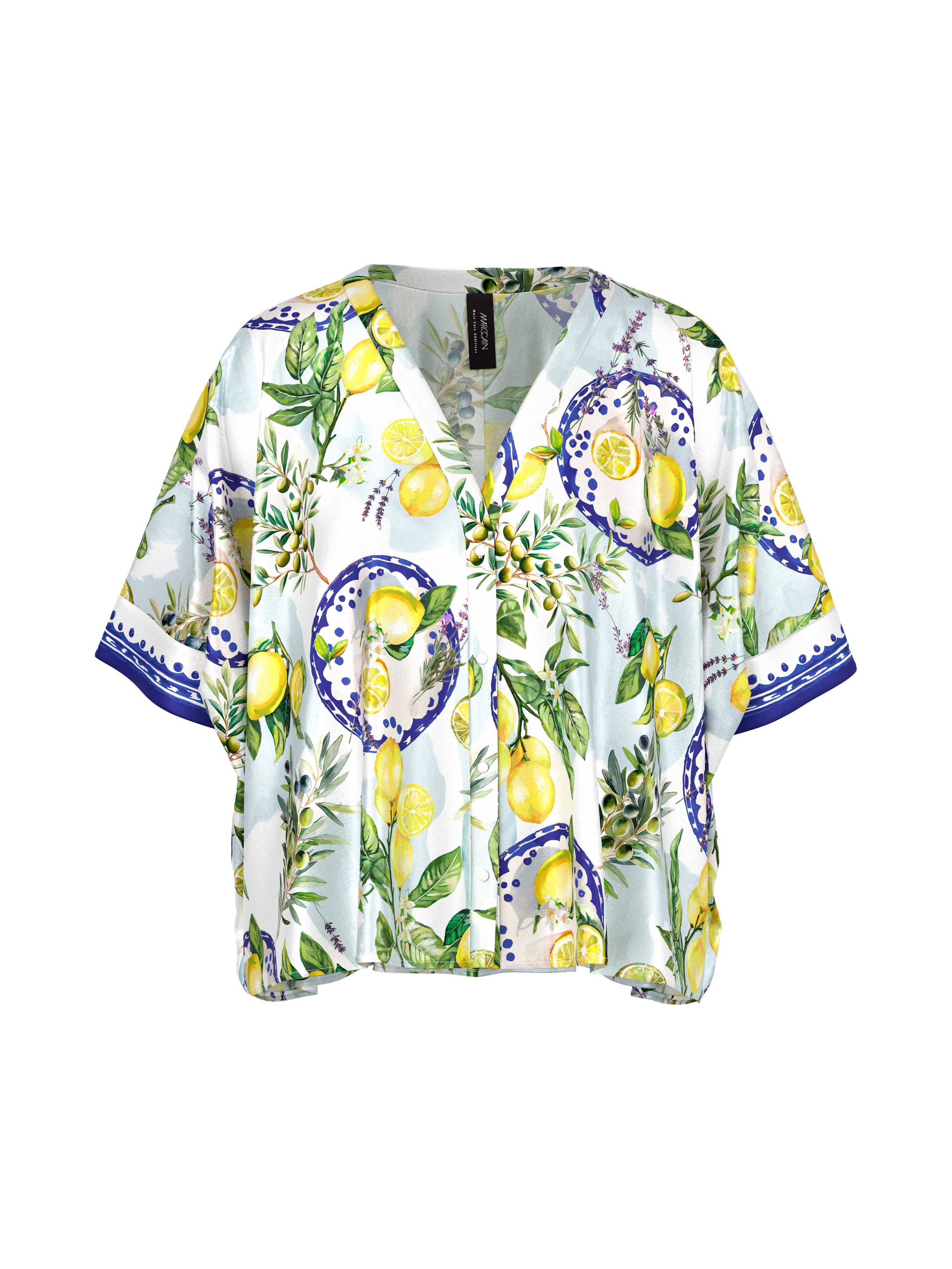 Kurzarmbluse Amalfi Portofino Lemons Premium Damenmode