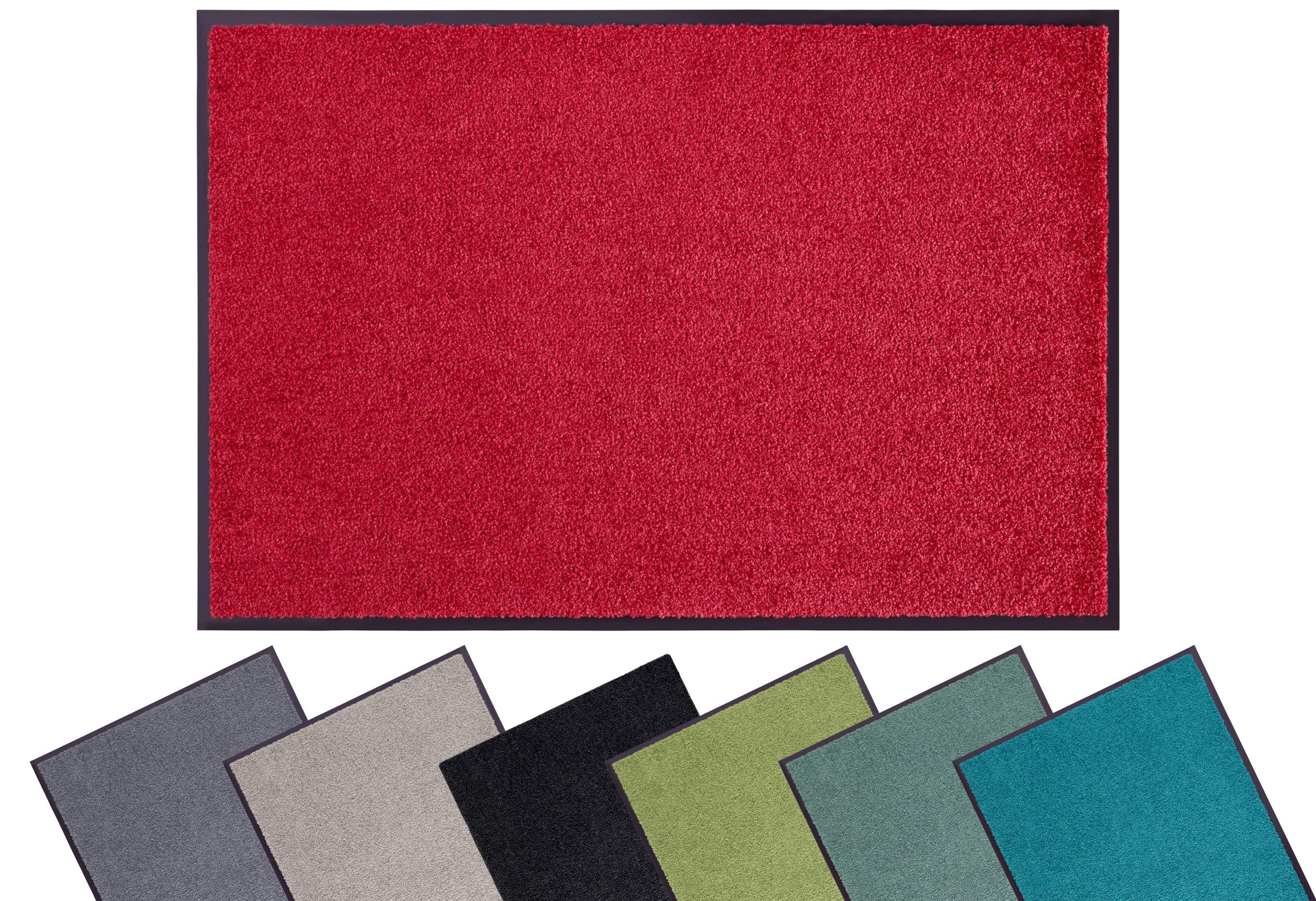 my home Fußmatte Clean & Walk, rechteckig, Höhe: 7 mm, Schmutzfangmatte, Türmatte, In- und Outdoor, Teppich, Läufer, waschbar