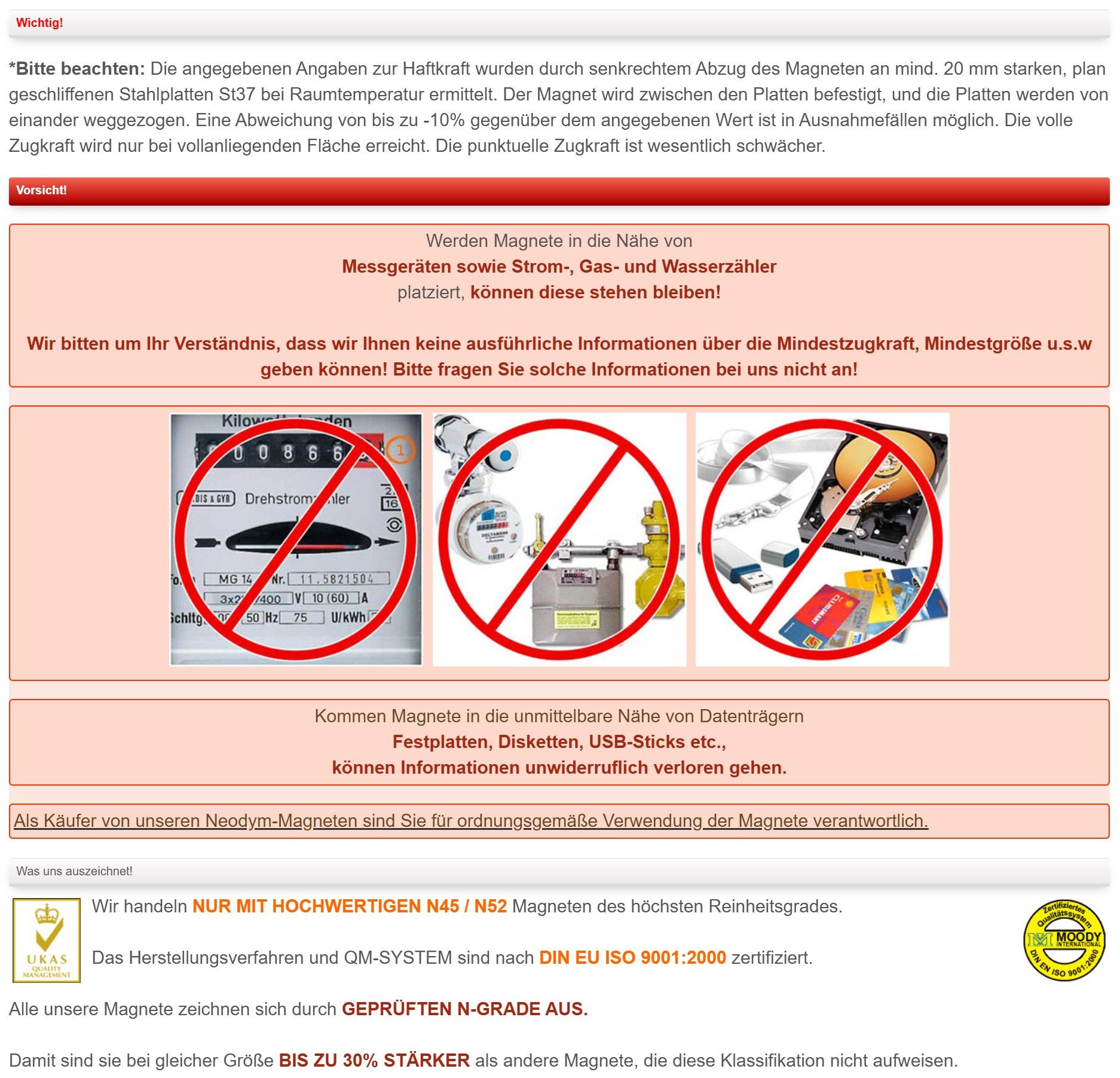 RICOO Magnet Neodym Magnet Extra Starke NEODYMMAGNET (1-St., 40x40x10 mm N45 quader Haftkraft bis 120Kg), Quadermagnet sehr starker Quader Breite x Tiefe x Höhe 4 x 4 x1 cm