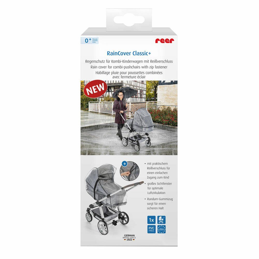 Reer Kinderwagen-Regenschutzhülle RainCover Classic+