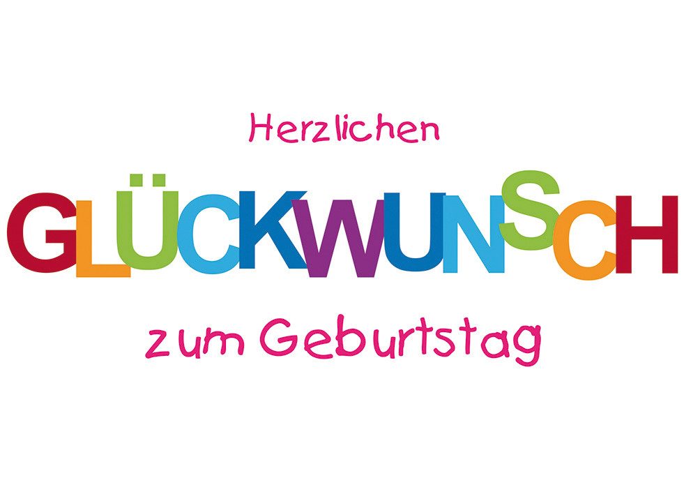 Perleberg Grußkarten Geburtstag Glückwunschkarte im Format 115x17cm mit Umschlag uniq83