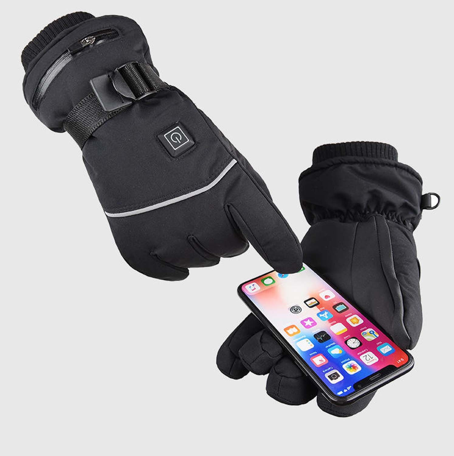 trends for living Multisporthandschuhe Handschuhe Damen Herren Thermohandschuhe,Winter WinterwärmeHandschuhe Batterie,Wasserdichte Touchscreen Handschuhe