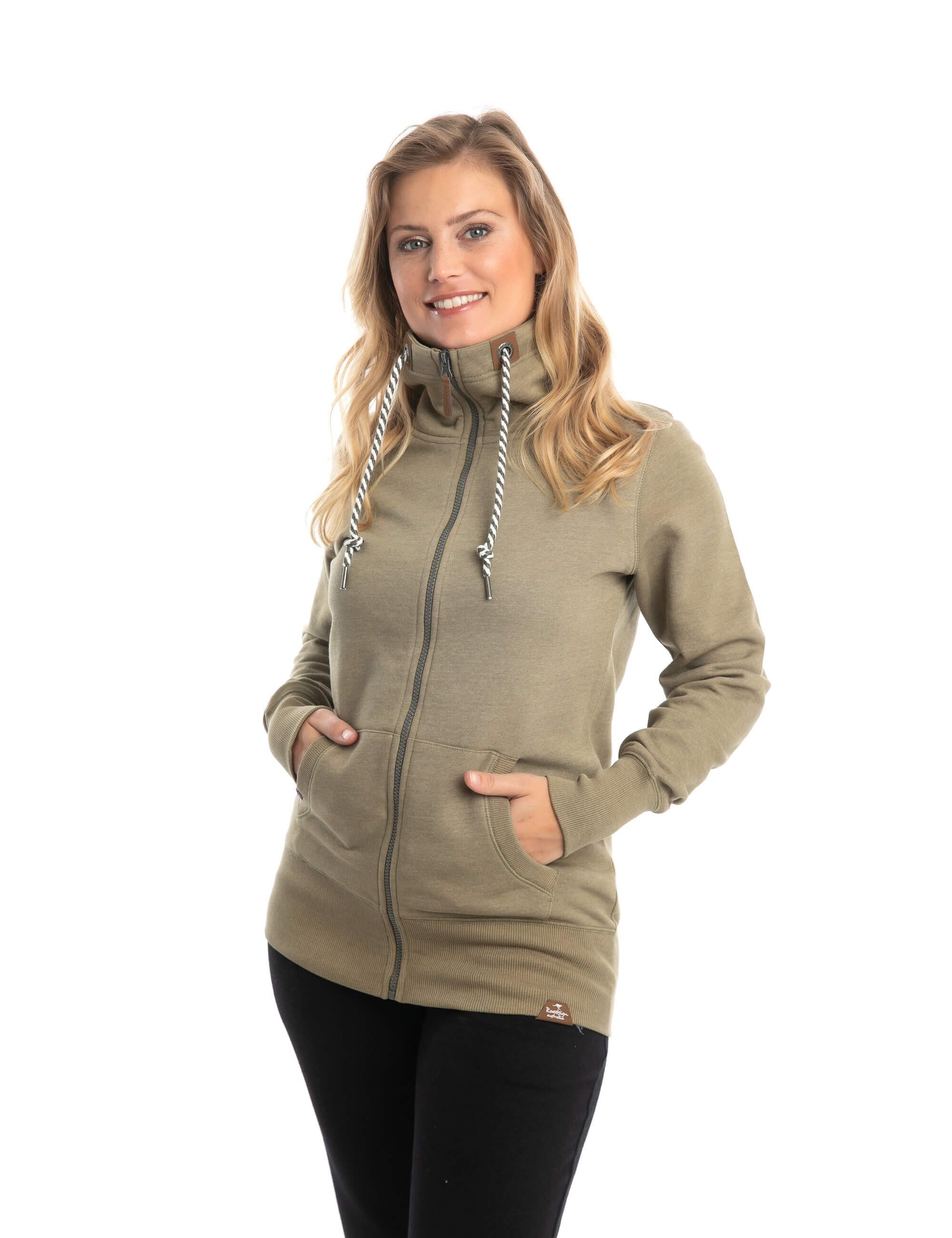 ROADSIGN australia Sweatjacke Roadsign (1, 1-tlg., 1) mit Stehkragen, Rippbund an den Saumenden, sportliches Design