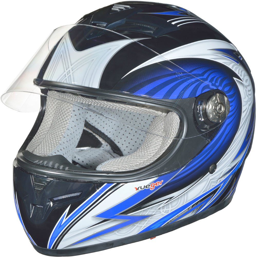 rueger-helmets Motorradhelm »RT-823 Integralhelm Motorradhelm Integral  Motorrad Roller Quad Helm ruegerRT-823 Mark II Blau« online kaufen | OTTO