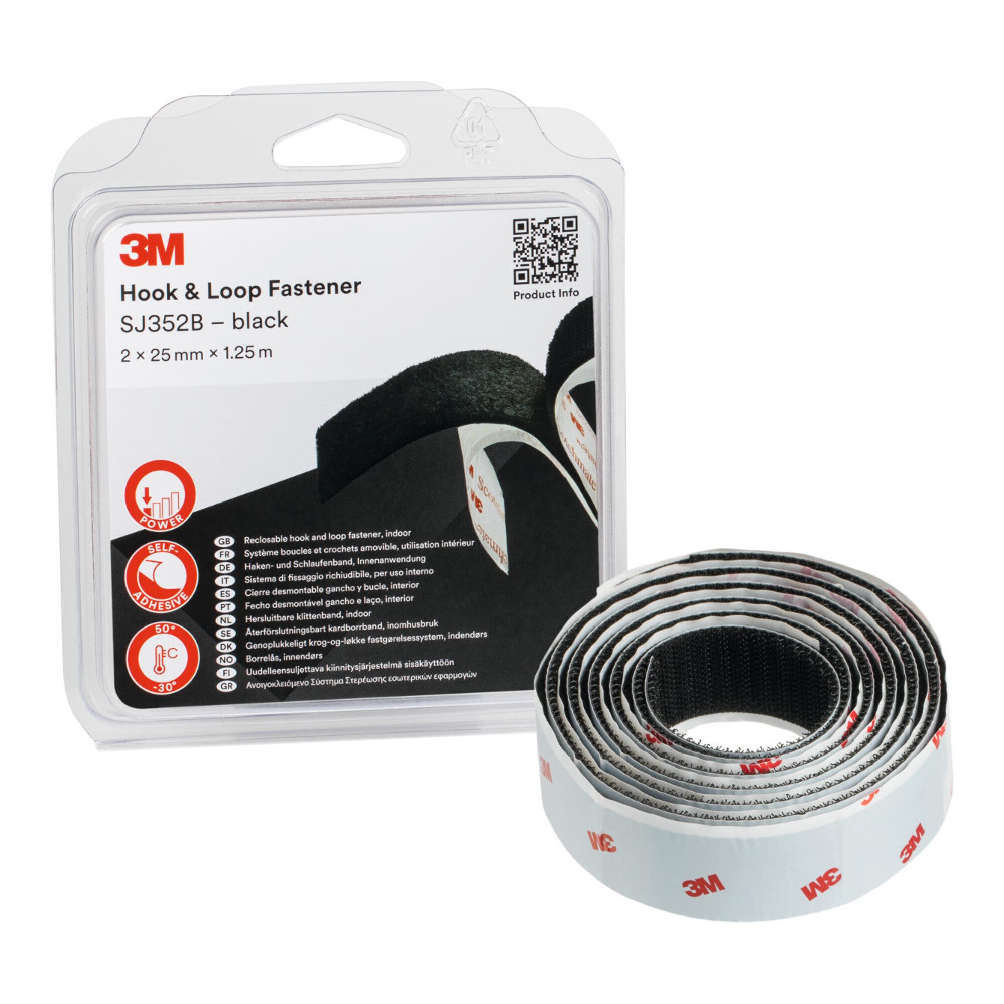 3M Klebeband 3M Haken- und Schlaufenband SJ352