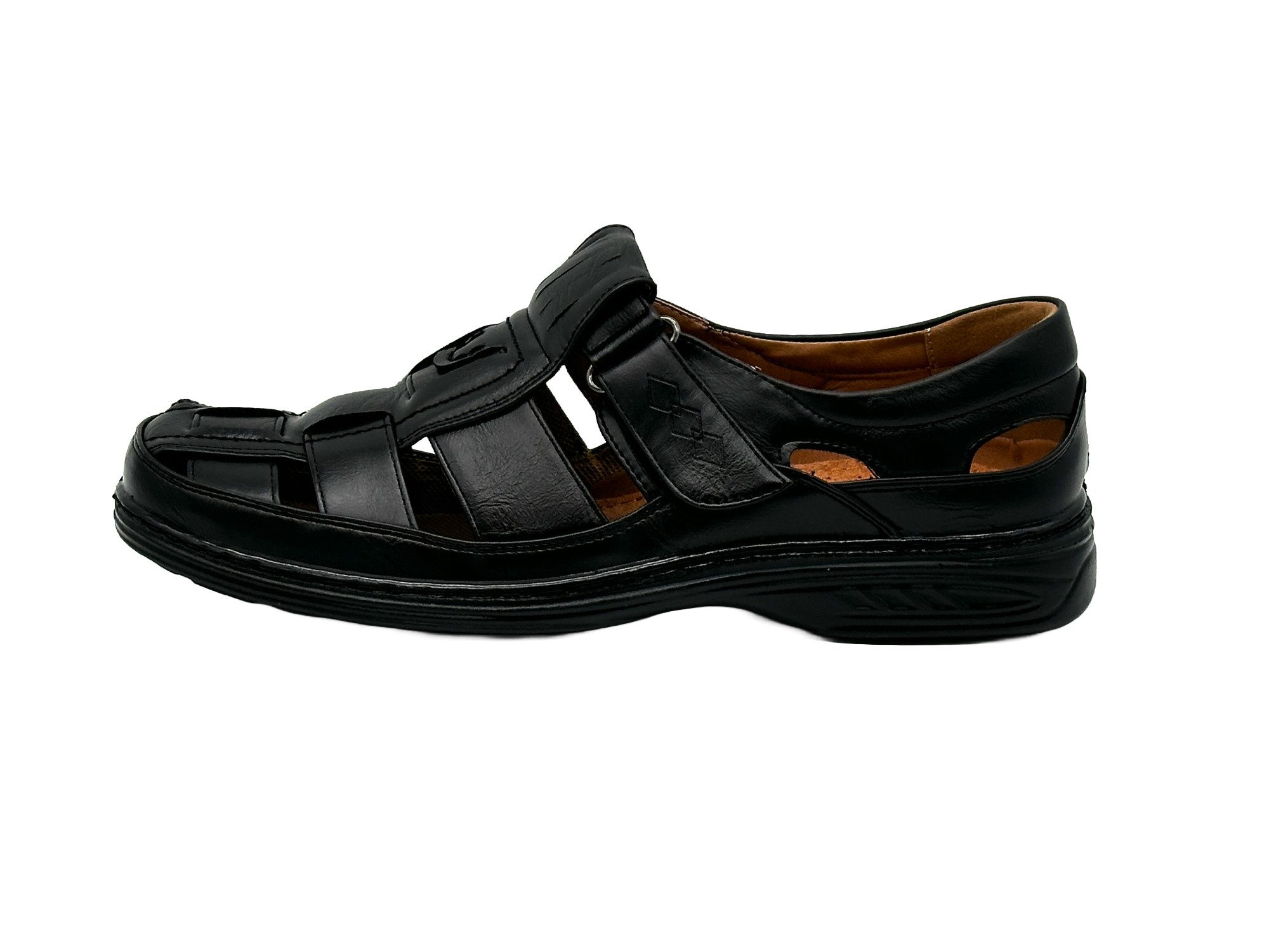 Nowaland Herren Sommerschuhe mit Klettverschluss – Bequem & Atmungsaktiv Sandale Luftige Verarbeitung, Pflegeleichtes Material