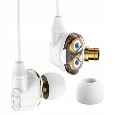 Baseus »Baseus Encok H10 Sport Headset In-Ear Kopfhörer Ohrhörer Fernbedienung mit Mikrofon Dual Moving-coil Stereo in weiß« Headset