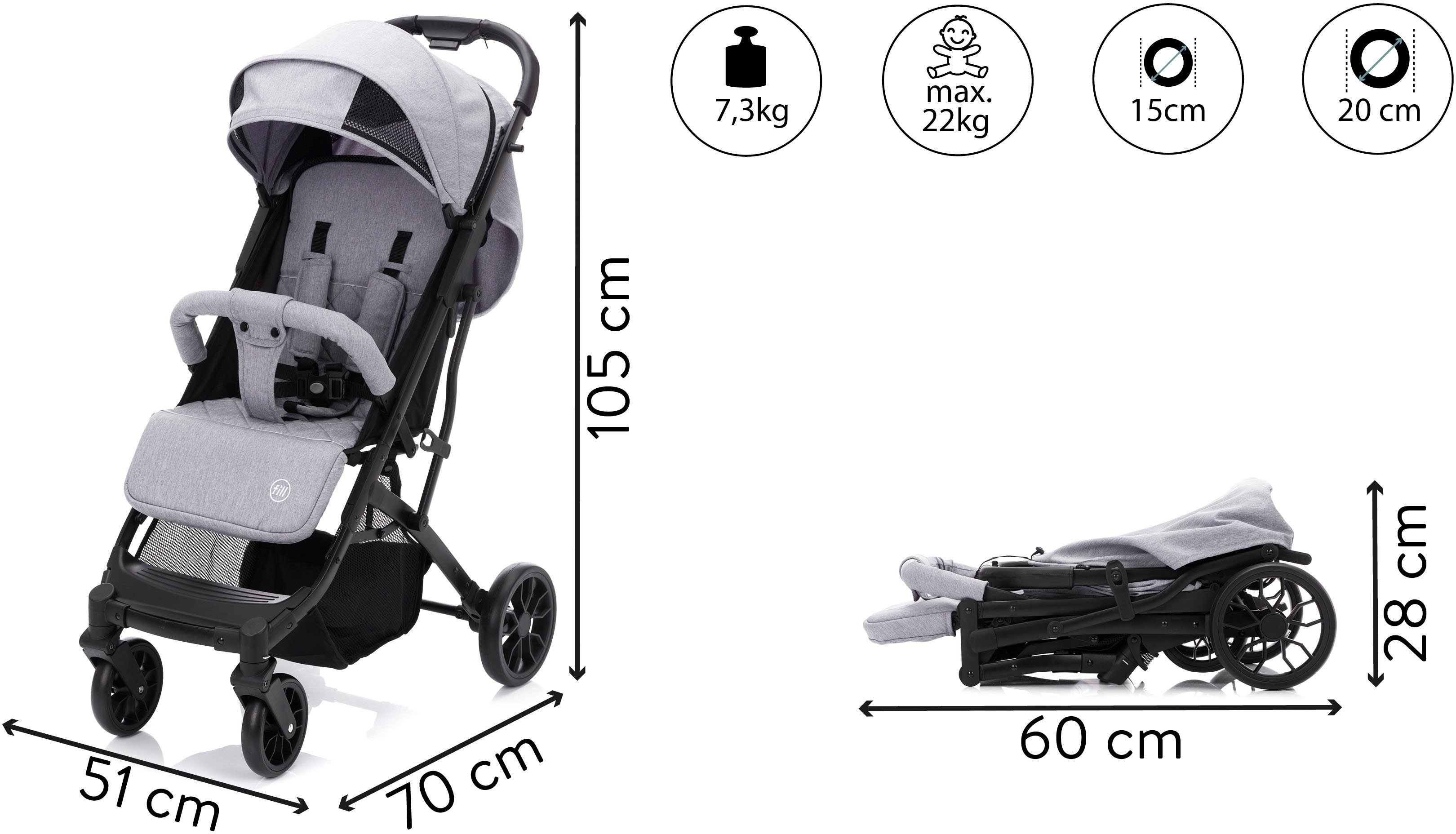 Fillikid Kinder-Buggy Styler Elite