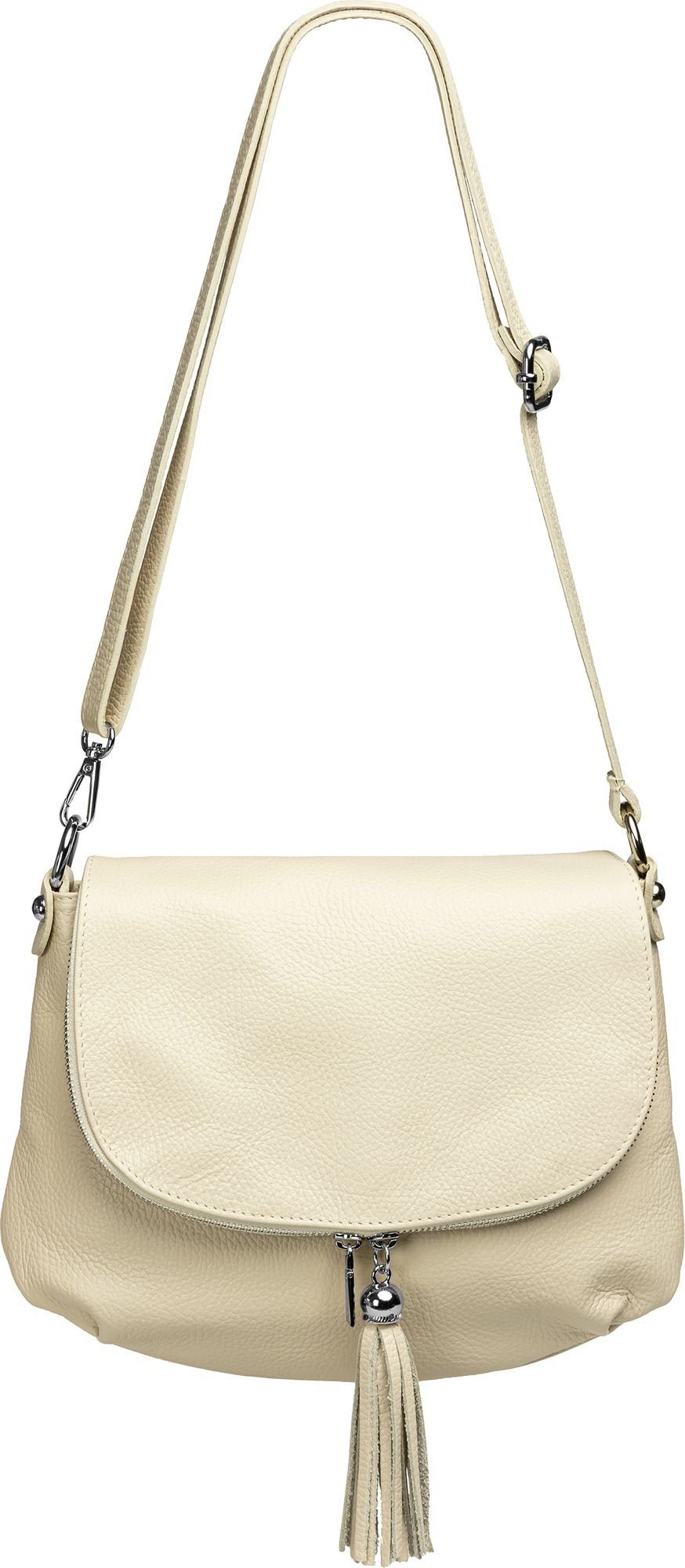 Caspar Damen Handtasche Aus Italienischem Leder – Elegante Tote Bag, 34x16x26 Cm | Mit Schultergurt & Mehreren Fächern
