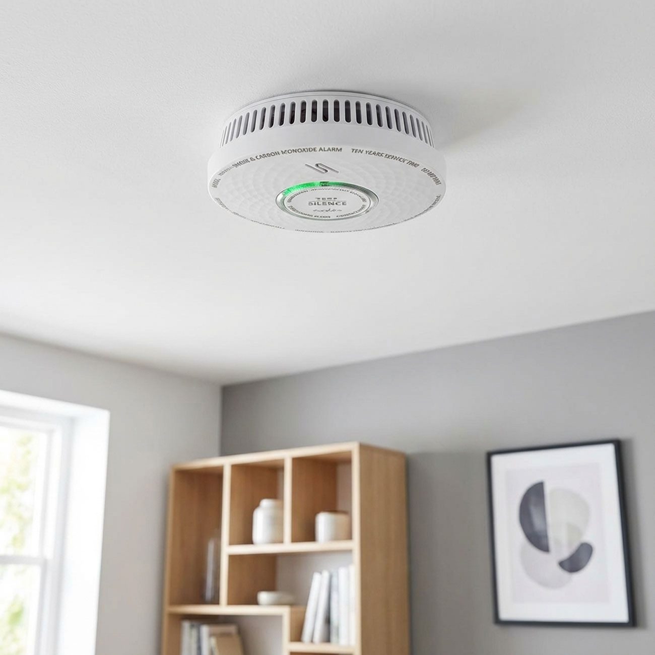 Nedis 2in1 Rauch- & CO-Melder (10J. Batterie): Alarm für optimalen Schutz Rauchmelder (Lauter Alarm mit 85 dB)