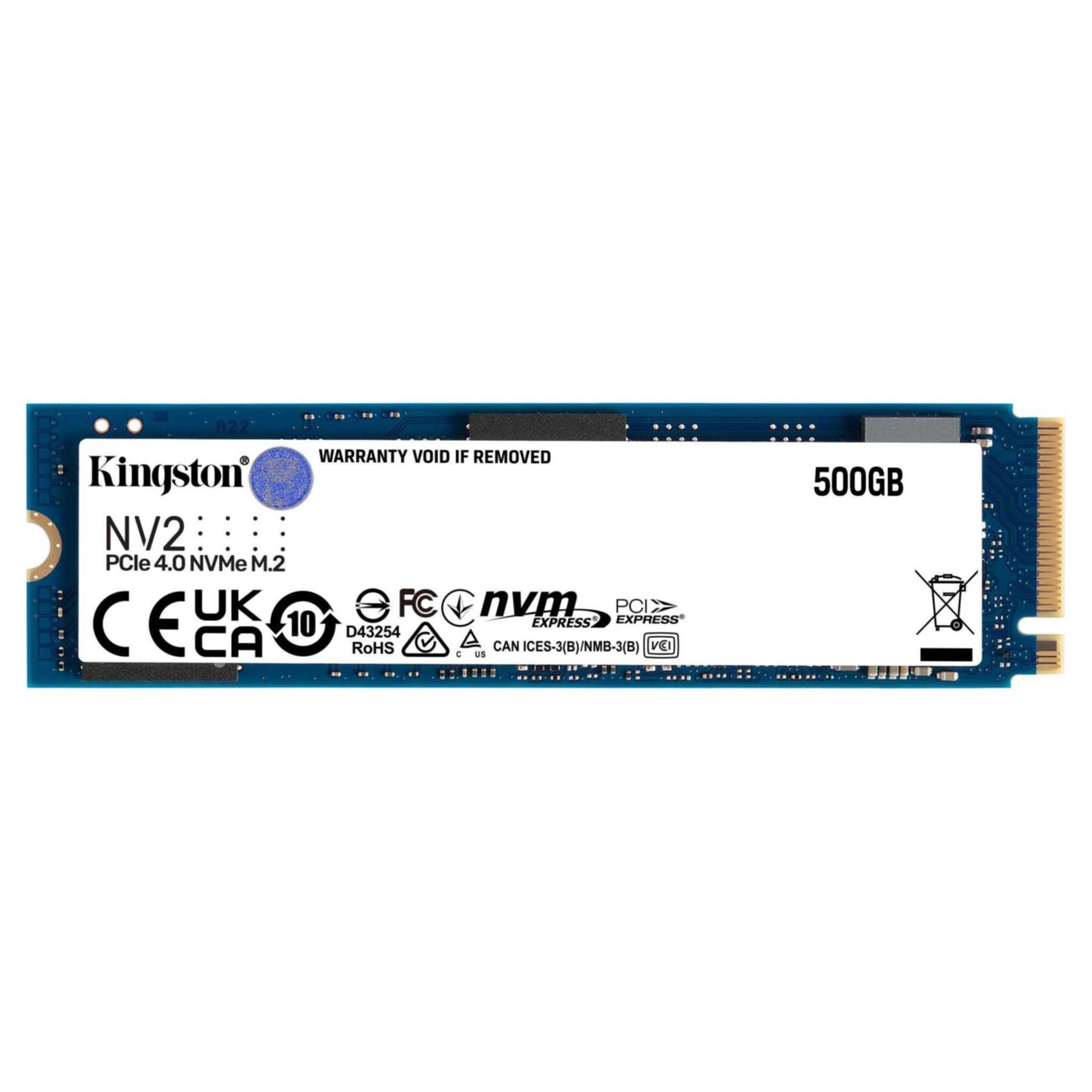 Kingston NV2 PCIe NVMe Express Schnittstelle: PCI SSD 2100 MB/S SSD Schreibgeschwindigkeit, 500GB 3500 GB) MB/S (500 Lesegeschwindigkeit, interne