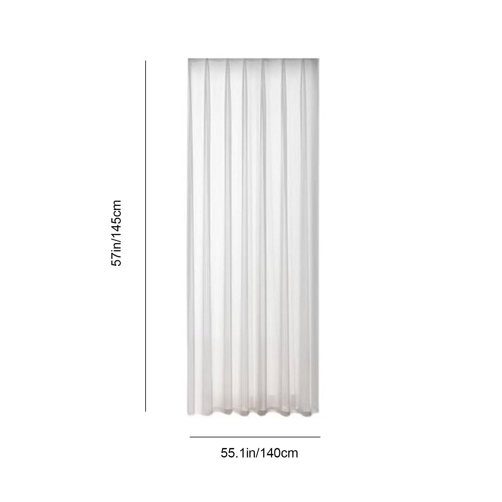 STILVORA Vorhang 2-er 140x145cm Vorhang mit Ösen transparent Gardinen Kräus günstig online kaufen