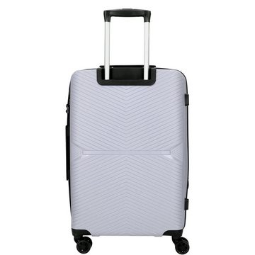 TheTrueC Koffer TheTrueC 4-Rad Trolley 67cm Venedig silber, 4 Rollen Rollen