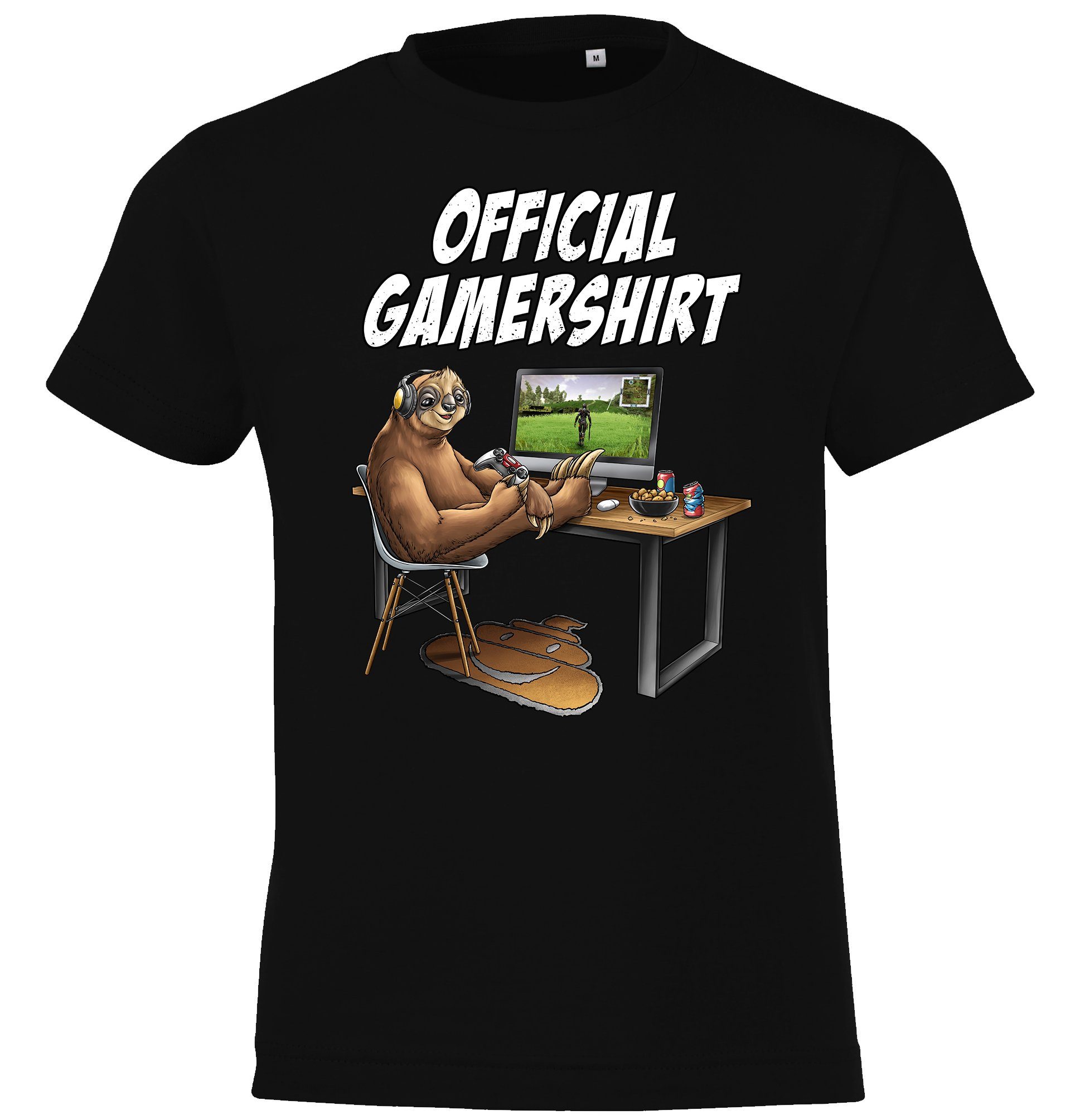 Youth Designz T-Shirt Official Gamershirt T-Shirt für Jungen und Mädchen mit coolem Gaming Motiv Schwarz