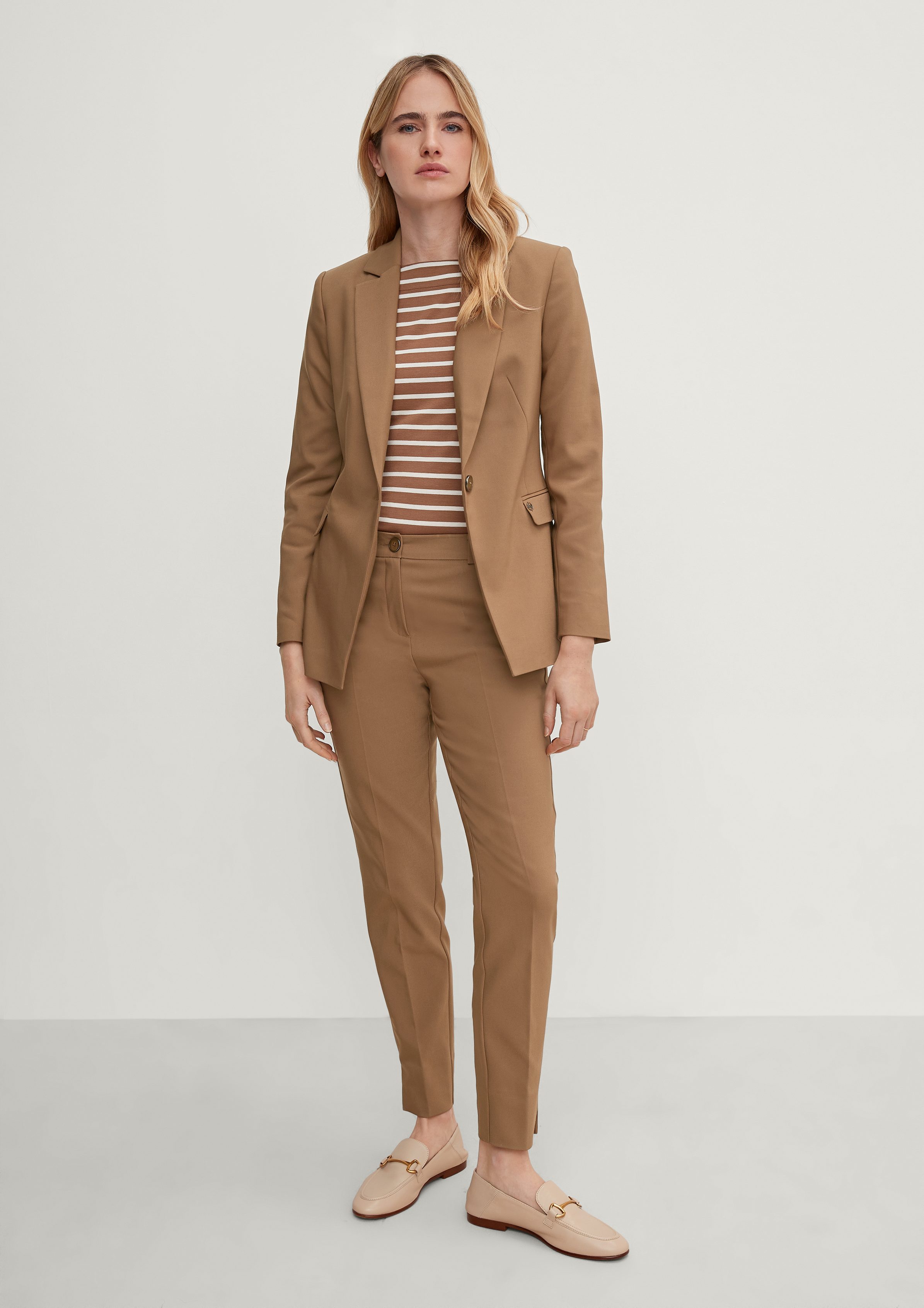 Tapered mit Slim: Comma 7/8-Hose 7/8-Hose brown leg