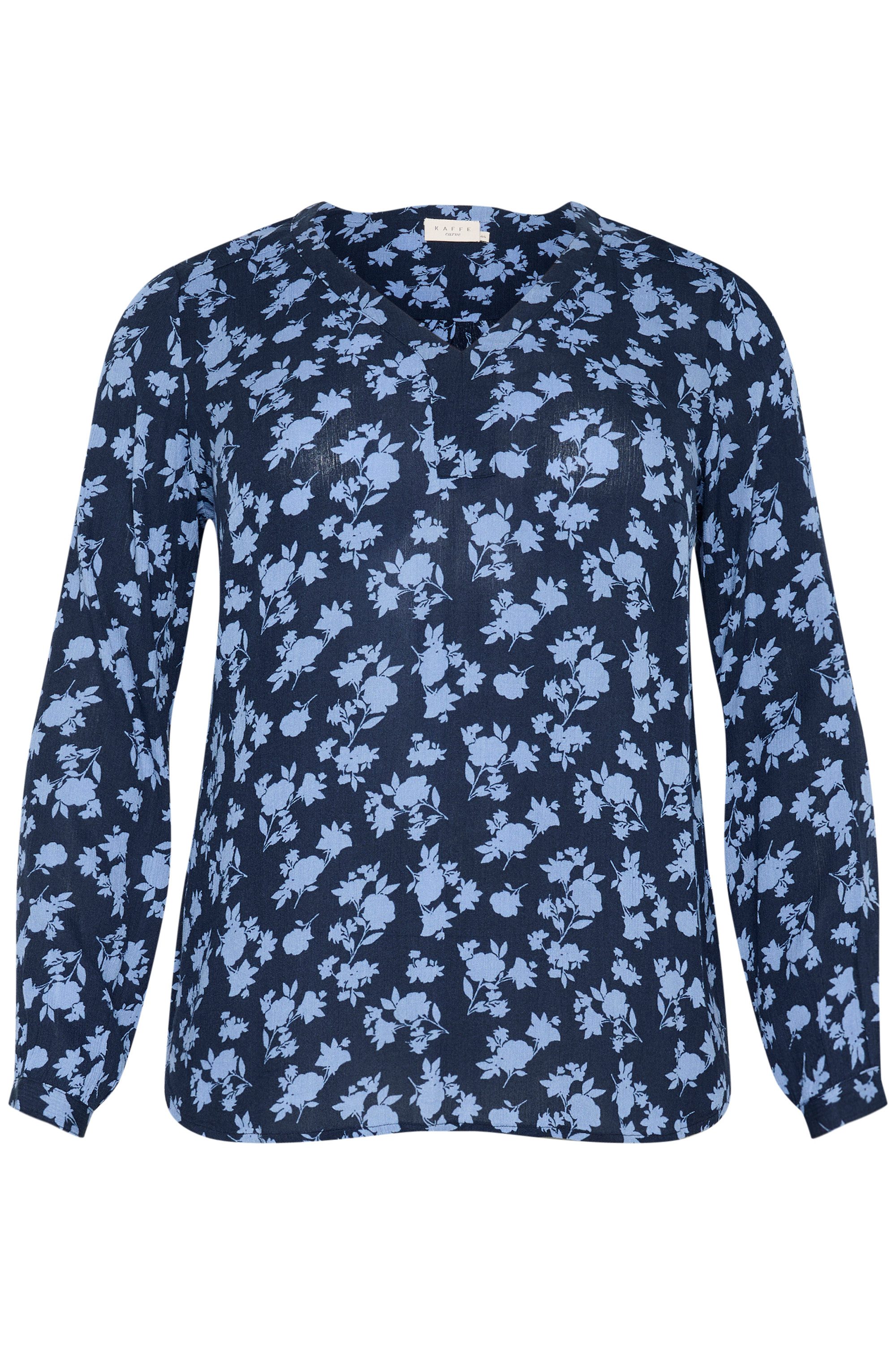 KAFFE Curve Langarmbluse Langarm-Bluse KCami Große günstig online kaufen