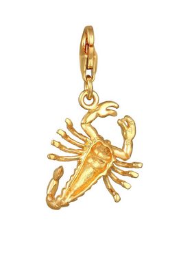 Nenalina Charm-Einhänger Anhänger Sternzeichen Skorpion Tier 925 Silber, Sternzeichen