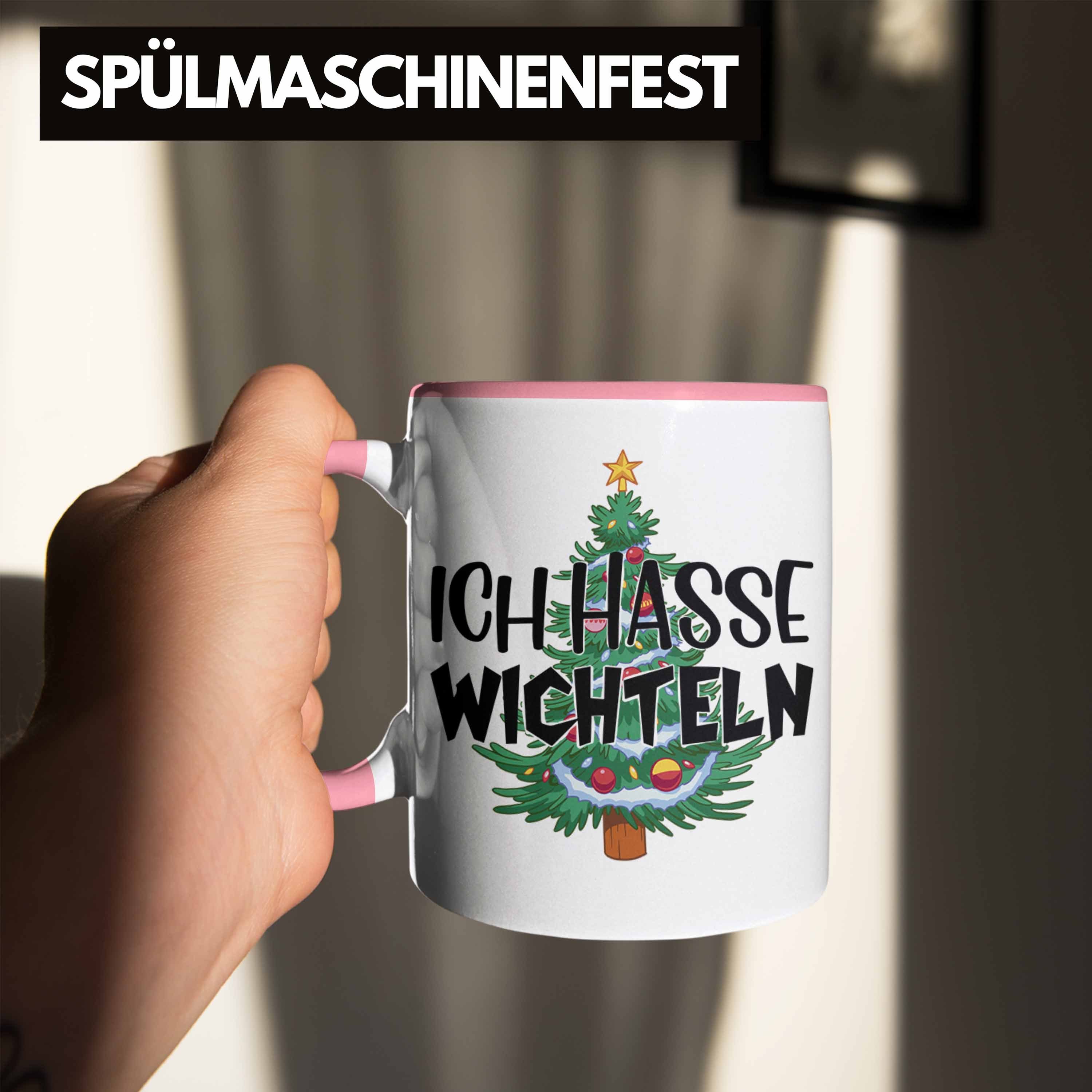 Wichteln Weihnach Rosa Frauen für Geschenk Schrott-Wichtelgeschenk Tasse Trendation Kollegen