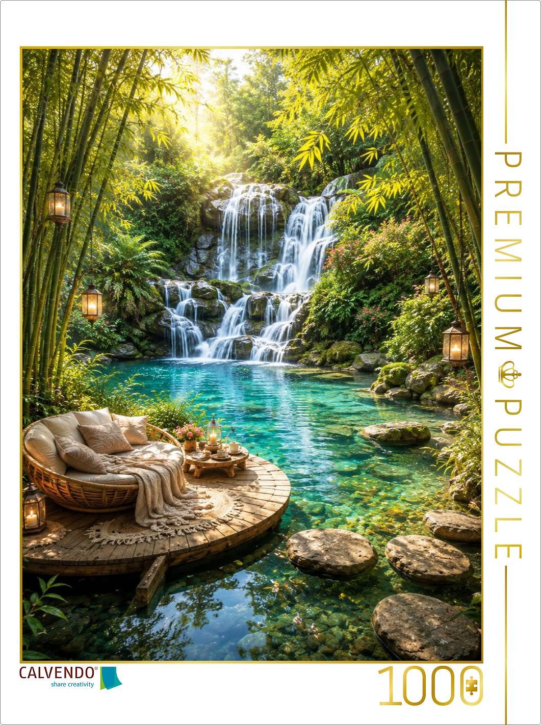 CALVENDO Puzzle CALVENDO Puzzle Die stille Oase, 1000 Teile Lege-Größe 64 × 48 cm Fot, 1000 Puzzleteile