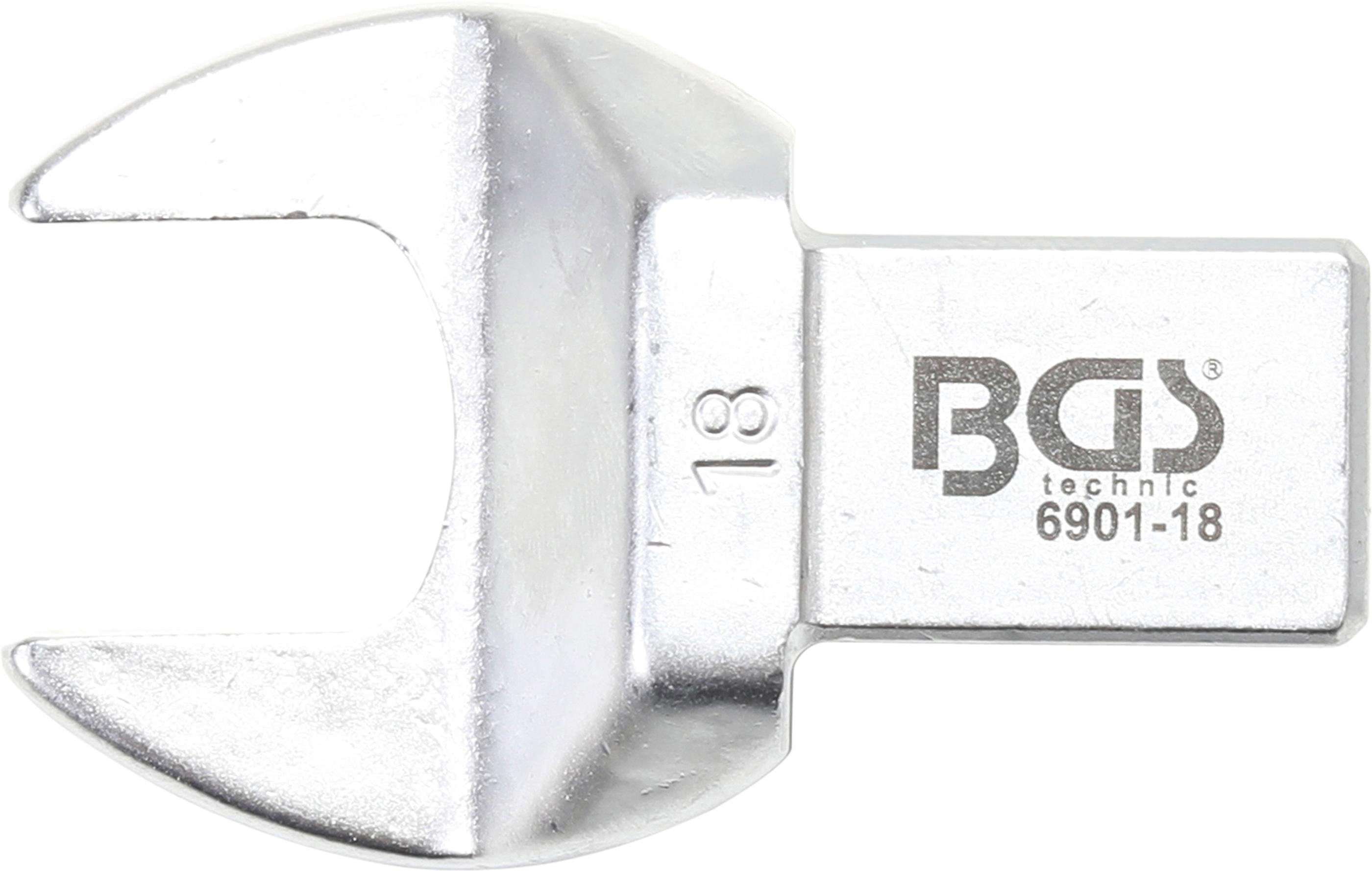 BGS technic Ausstechform Einsteck-Maulschlüssel, 18 14 Aufnahme mm, 18 mm x