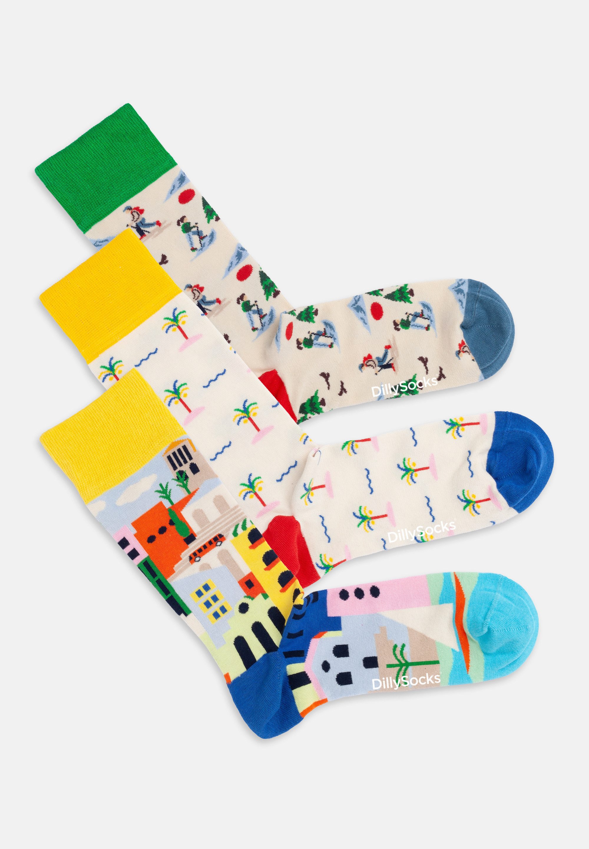 DillySocks Basicsocken Vacation Mode On Aus Baumwolle & recyceltem Polyamid
