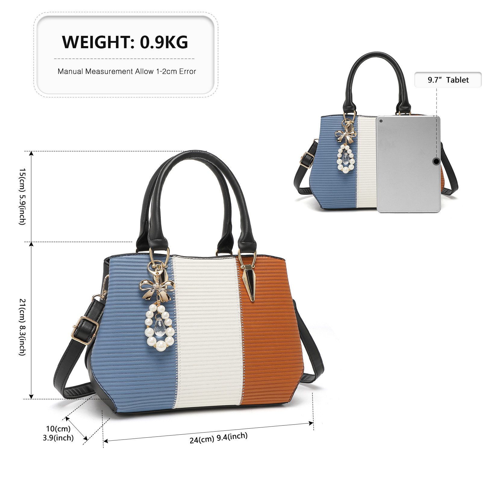 Miss Lulu Henkeltasche Handtasche Damen Mittelgroß günstig online kaufen