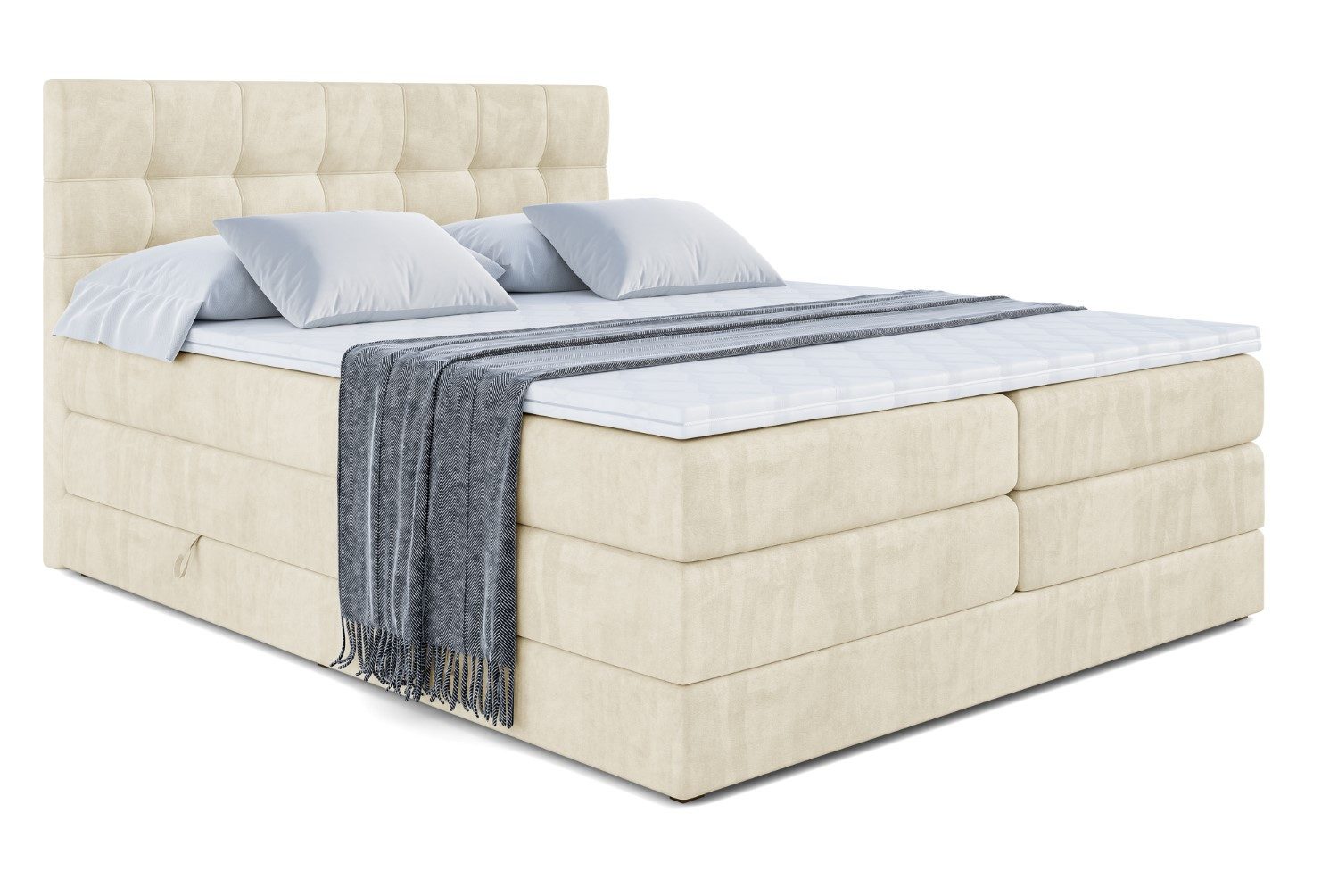 ALTDECOR Boxspringbett BERO KING (Multipocket-Matratze H4 günstig online kaufen