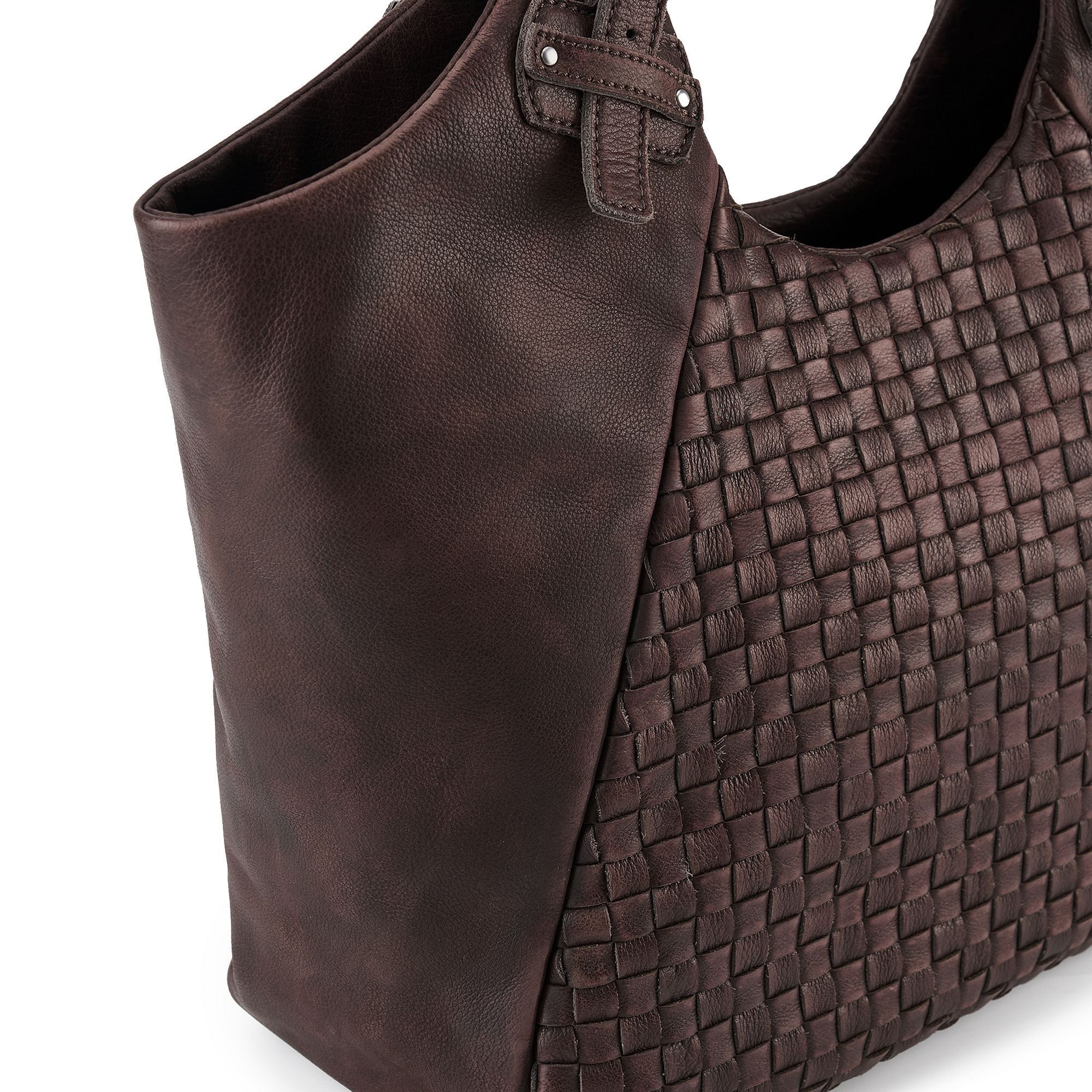 FREDsBRUDER Shopper Calm Weave, Leder