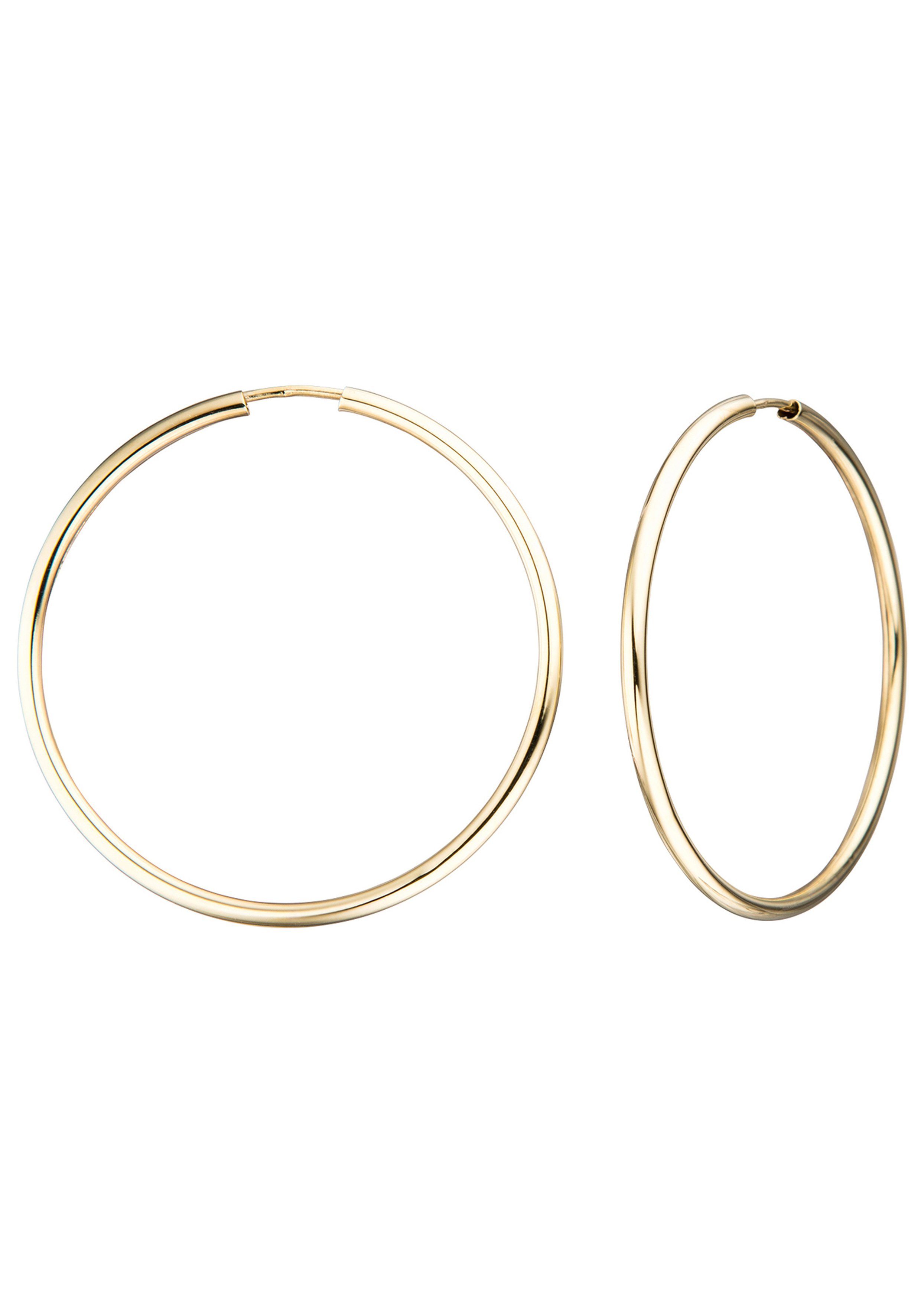 JOBO Paar Creolen, 585 Gold 38 günstig online kaufen