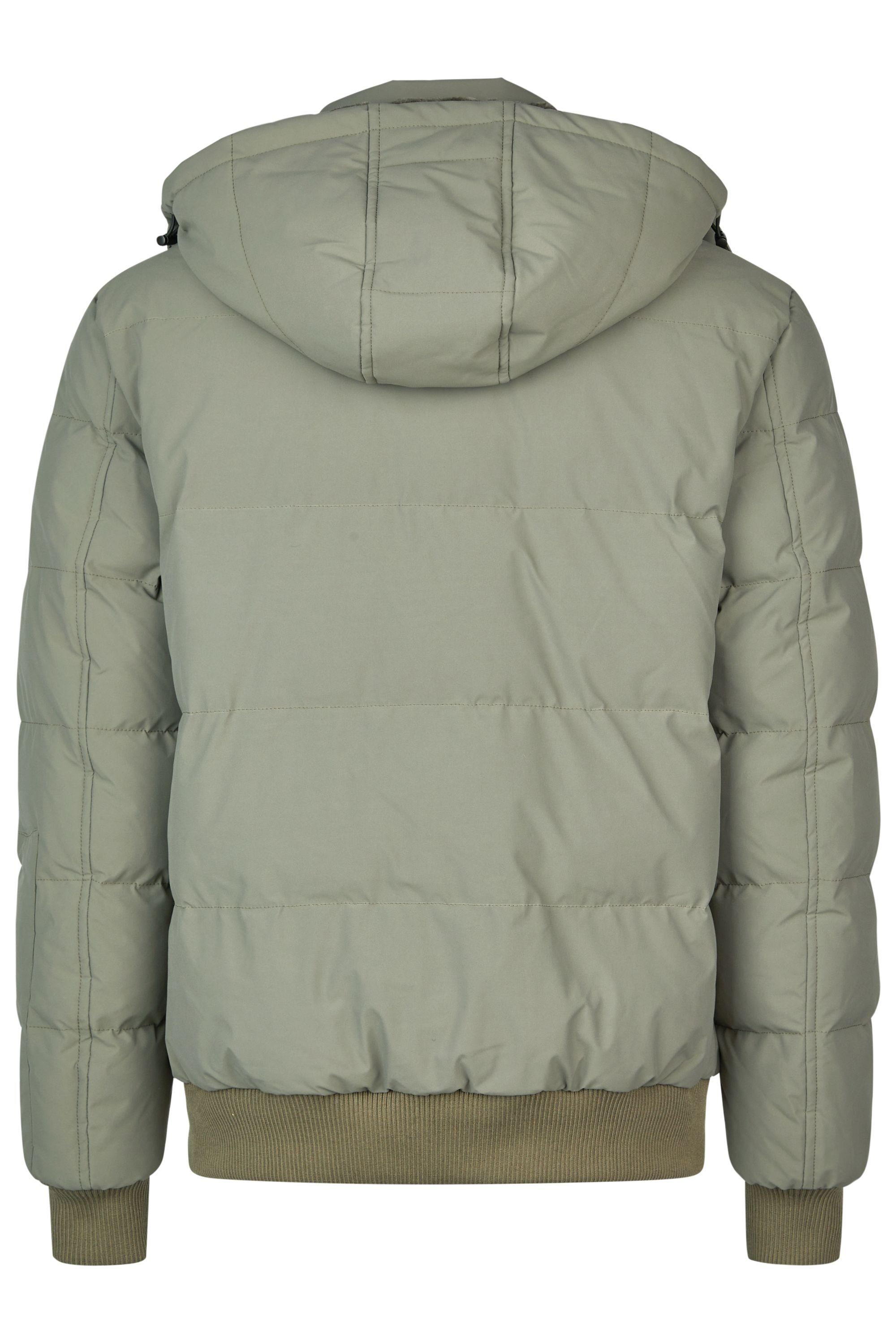 Kapuze Outdoorjacke Poolman Khaki-Mint mit OCEANFRONT