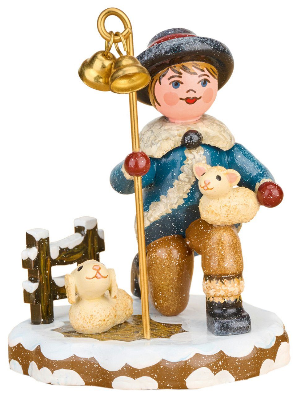 Hubrig Volkskunst Zschorlau Erzgebirge Sammelfigur Hubrig Winterkind Sternsinger Der gute Hirte