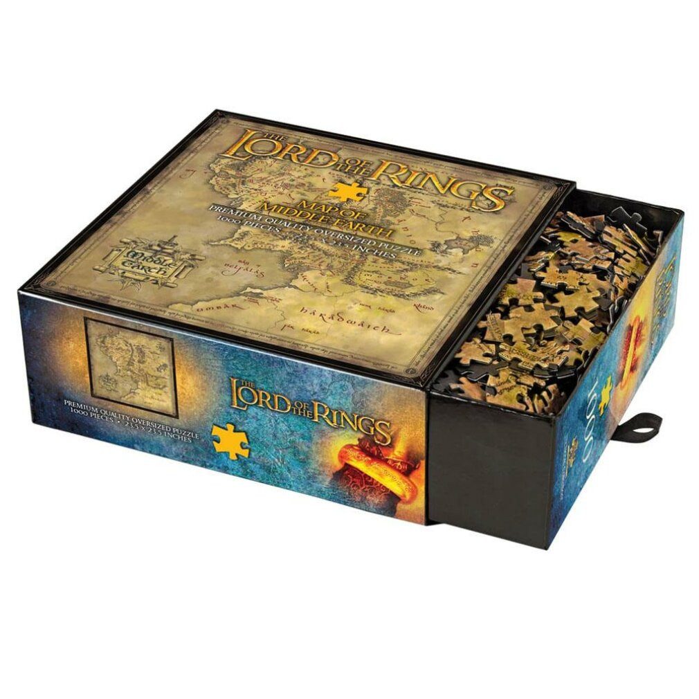 The Noble Collection Puzzle Herr der Ringe Puzzle Middle Earth (1000 Teile), Puzzleteile