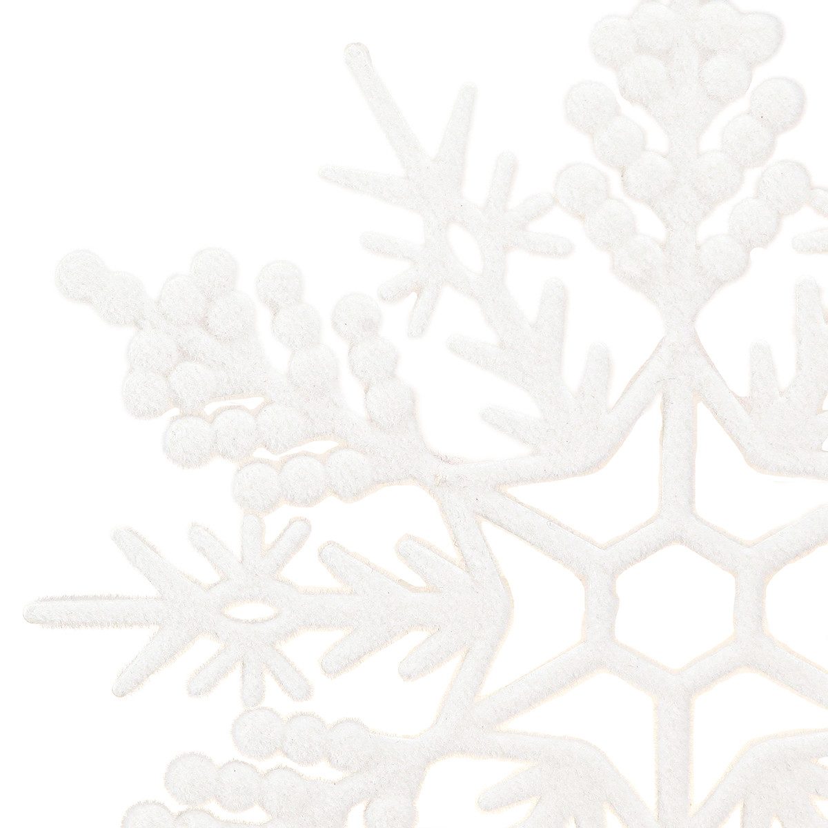 Florists Products Schneemann Schneeflocke Deko Weiß 30cm Anhänger Winterdeko 3er Set, 3 Stück