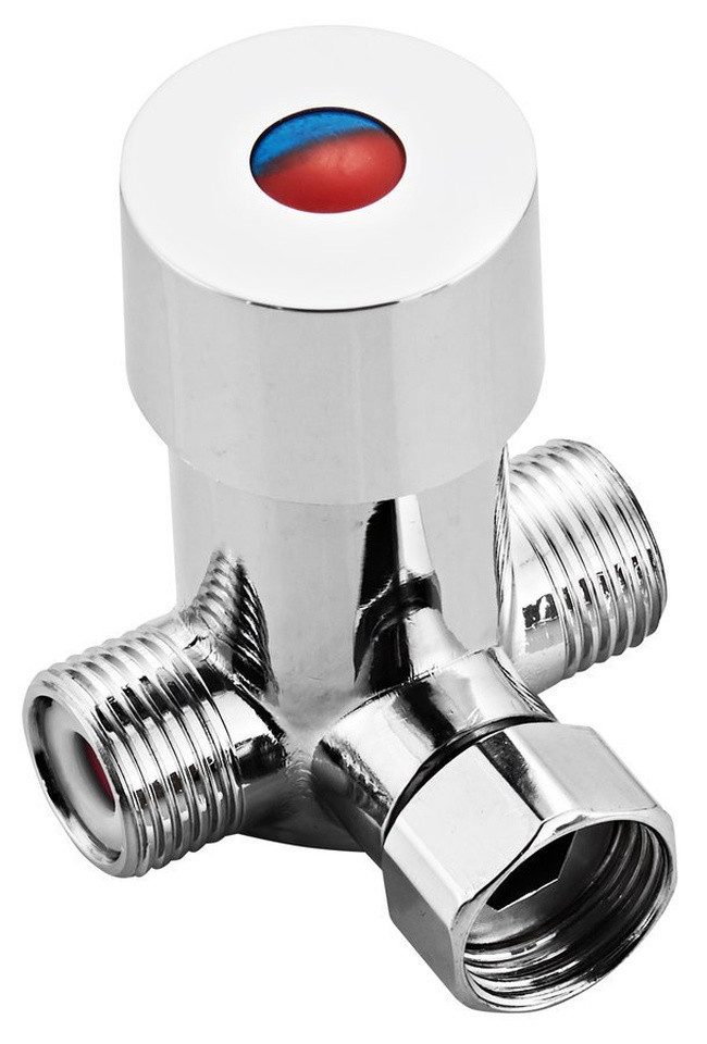 Bruckner Umsteller Wasser-Temperaturregler für Standventil 1/2", Chrom, Bruckner-982-880-1