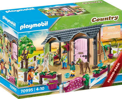 Playmobil® Konstruktions-Spielset Reitunterricht mit Pferdeboxen (70995), Country, (211 St), Made in Germany